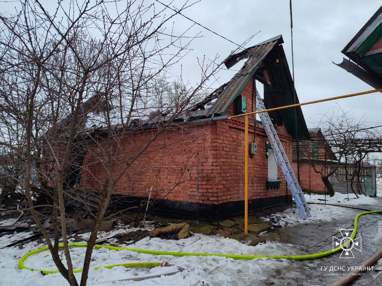 За добу на Вінниччині сталося п'ять пожеж у приватних будинках