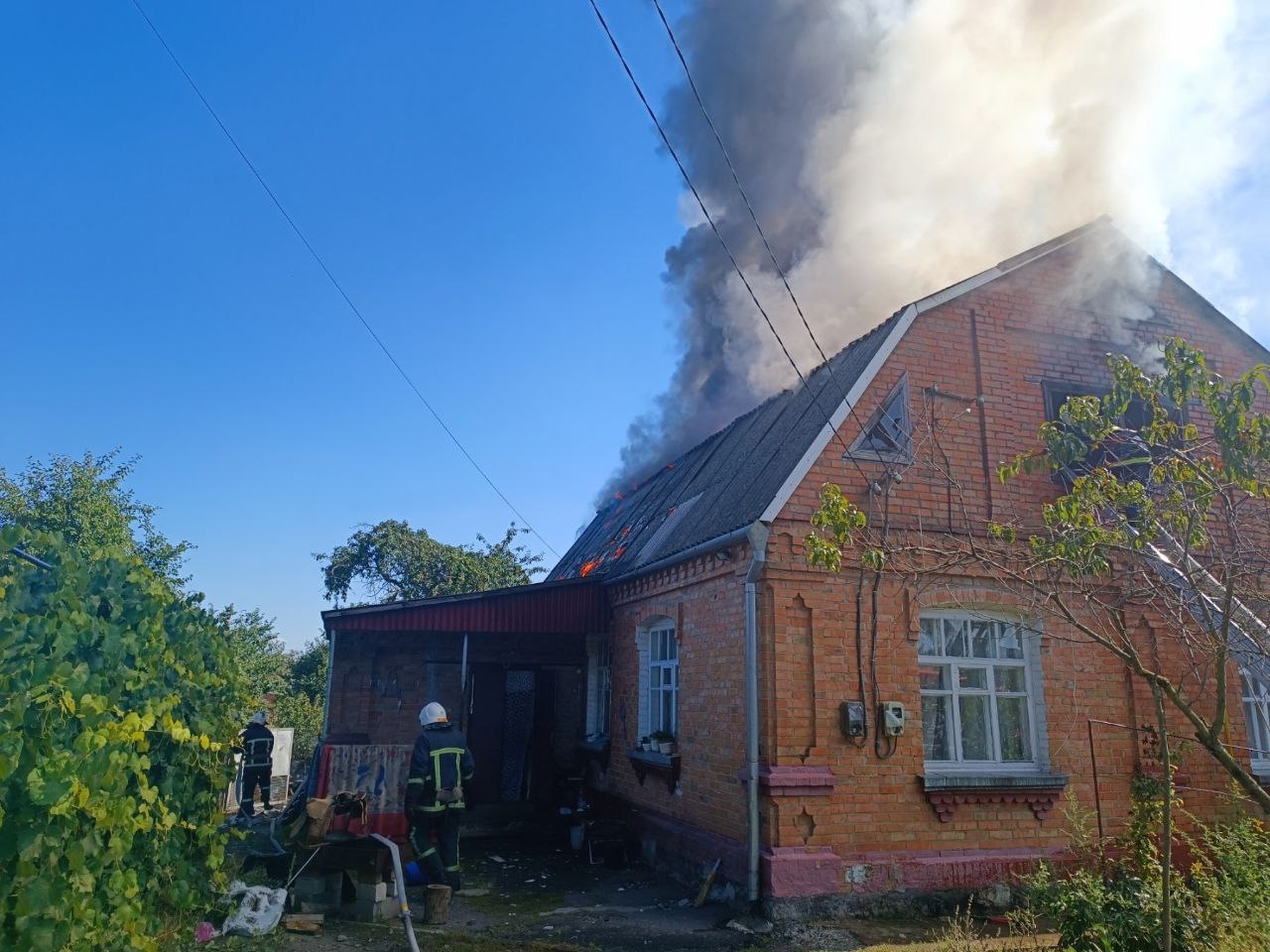 На Вінниччині загорівся приватний будинок