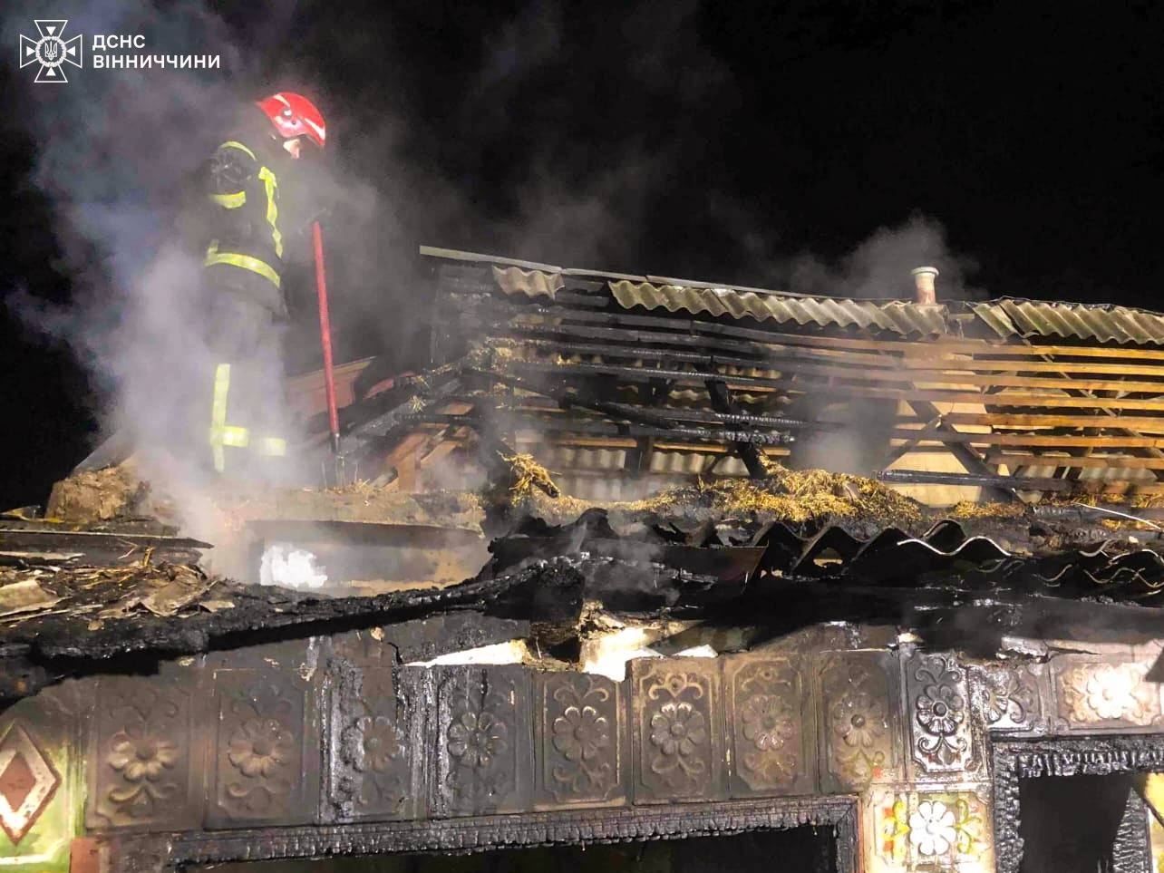 На Вінниччині під час пожежі в дачному будинку загинув 42-річний чоловік