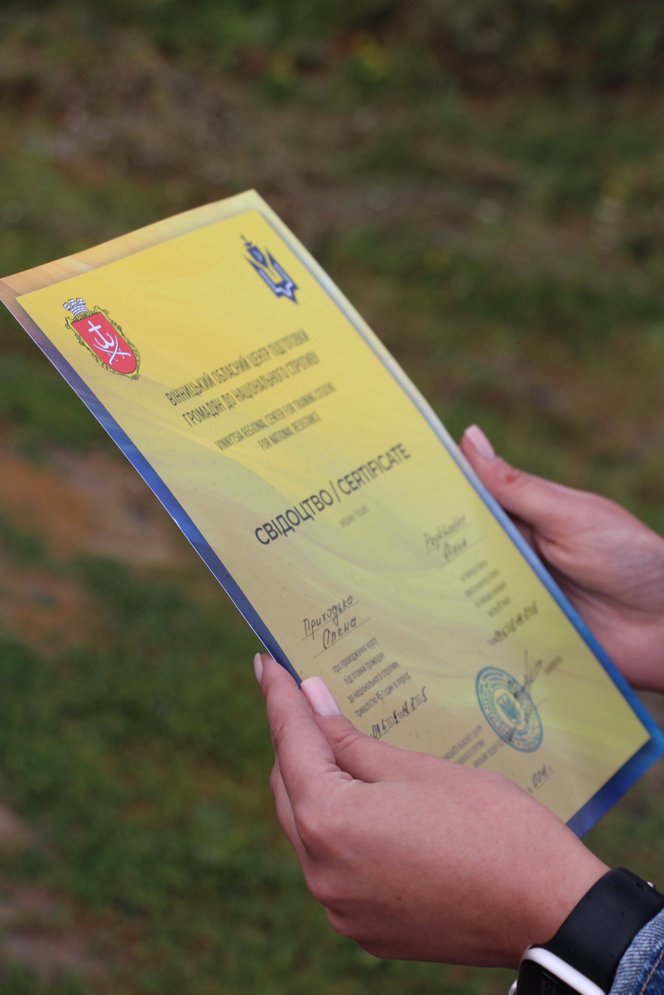 На Вінниччині сертифікували перших випускників Центру підготовки громадян до національного спротиву