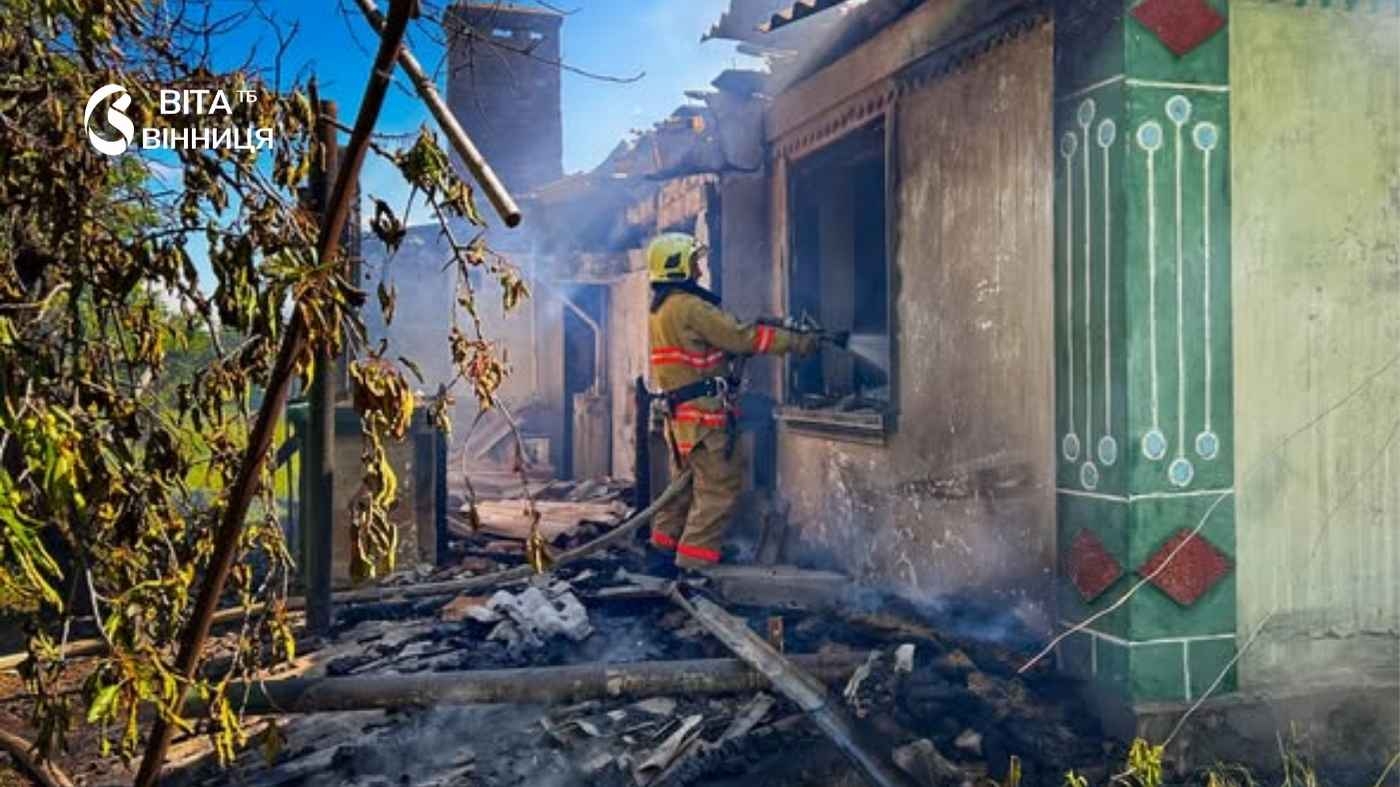 Чотири пожежі за добу на Вінниччині: де вогонь ледь не залишив людей без даху над головою