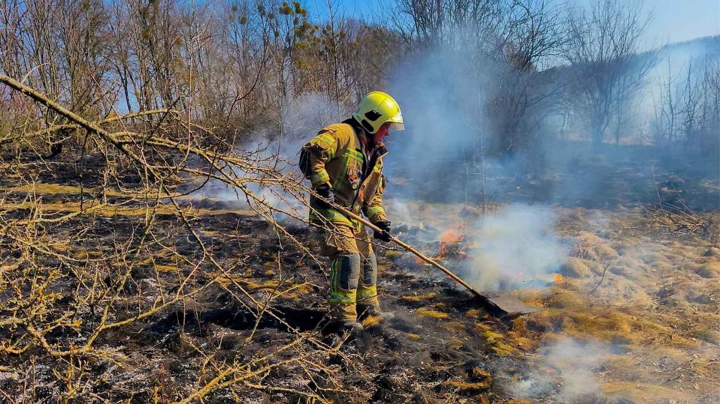 Полум’я із сухої трави перекинулося на приватний житловий будинок у Гайсинському районі
