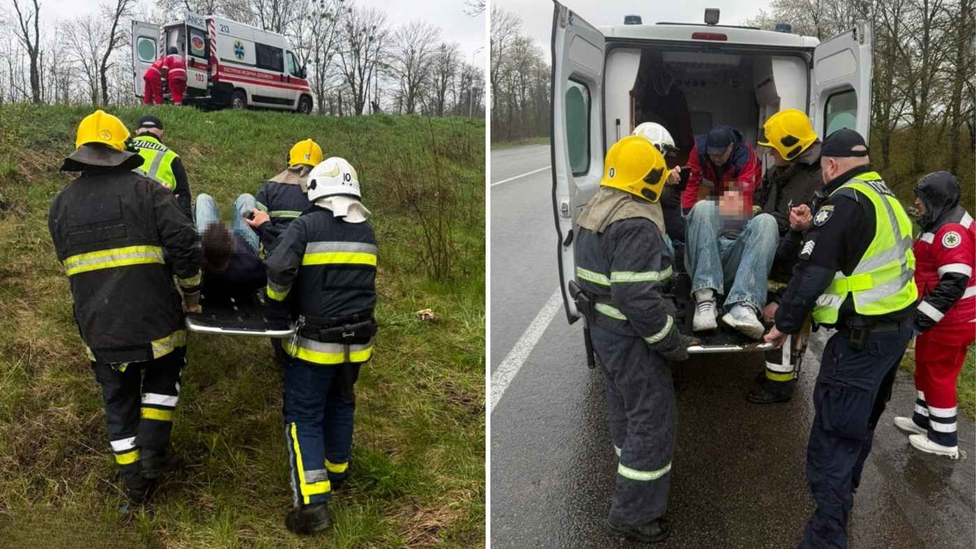 На Вінниччині рятувальники вирізали водія з понівеченої іномарки: деталі ДТП біля Тарасівки