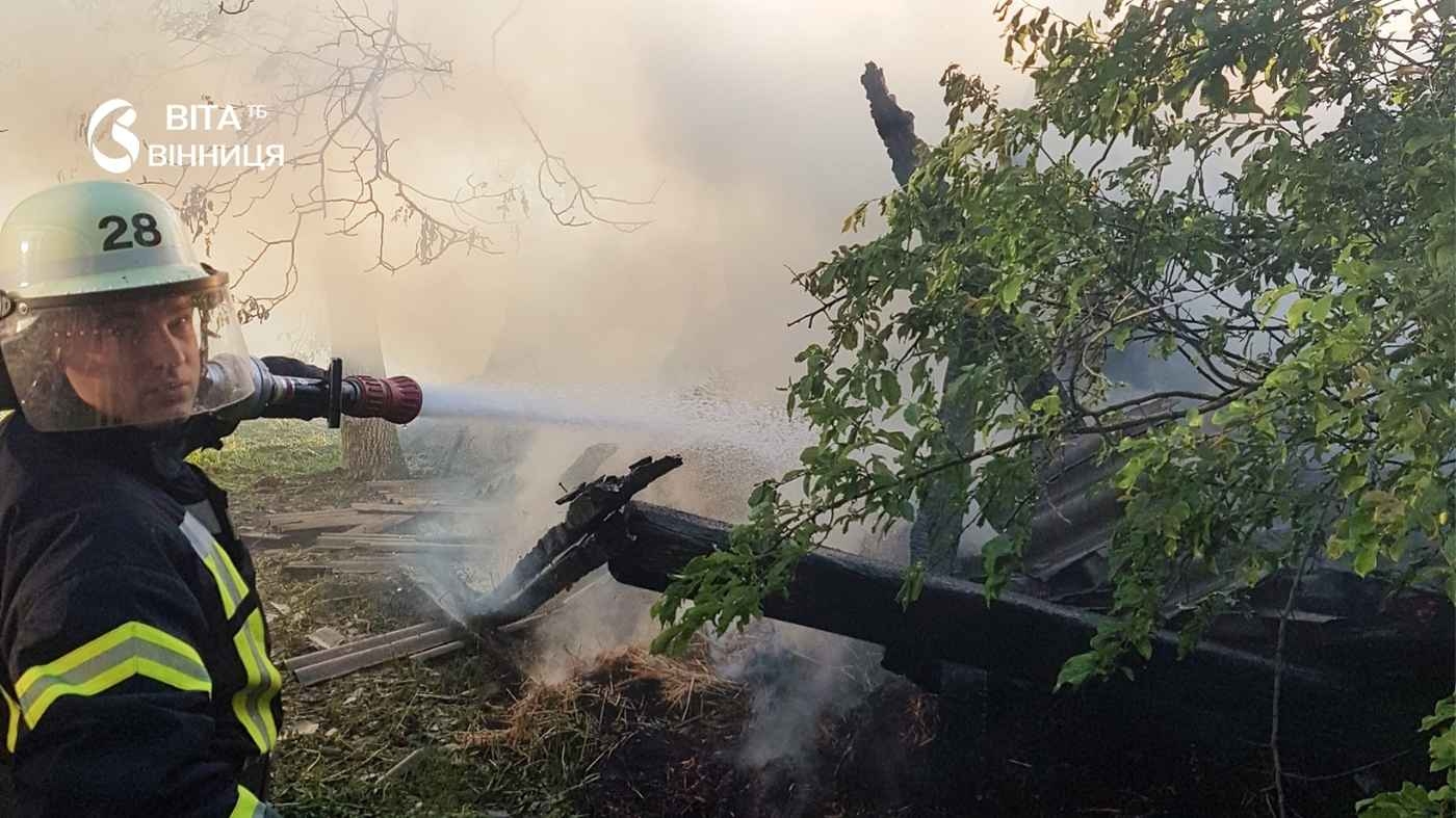 Палив, де заманеться, а згоріло сіно: наслідки пожеж на Вінниччині за останню добу