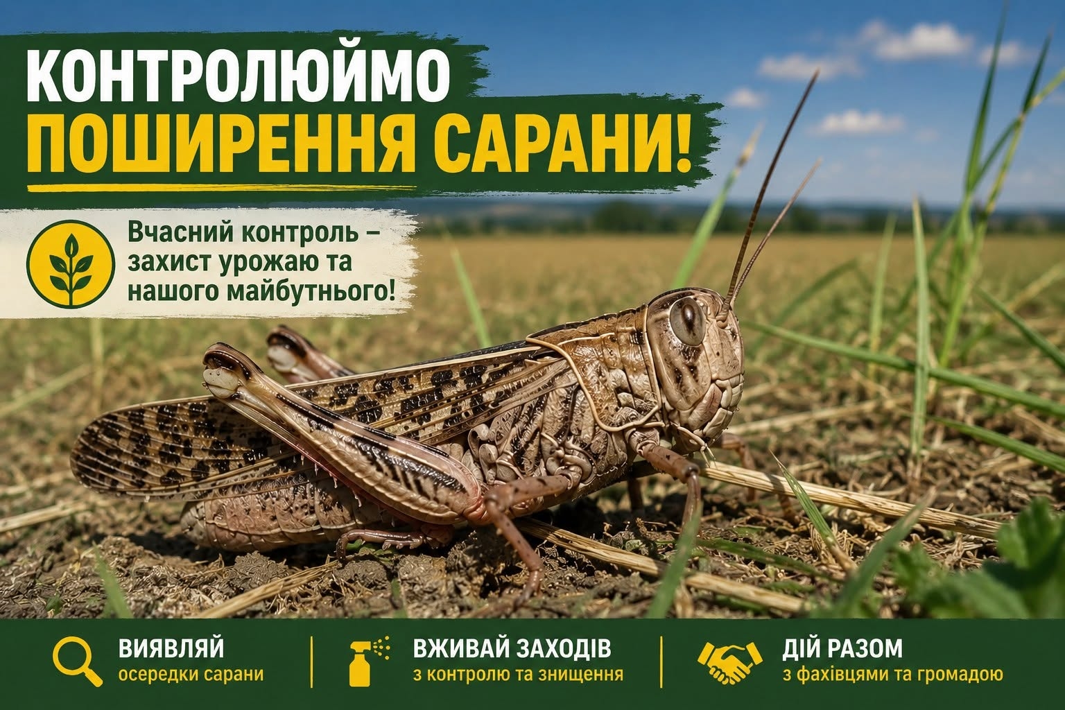 Сарана рухається з півдня: що загрожує полям Вінниччини і як реагувати аграріям