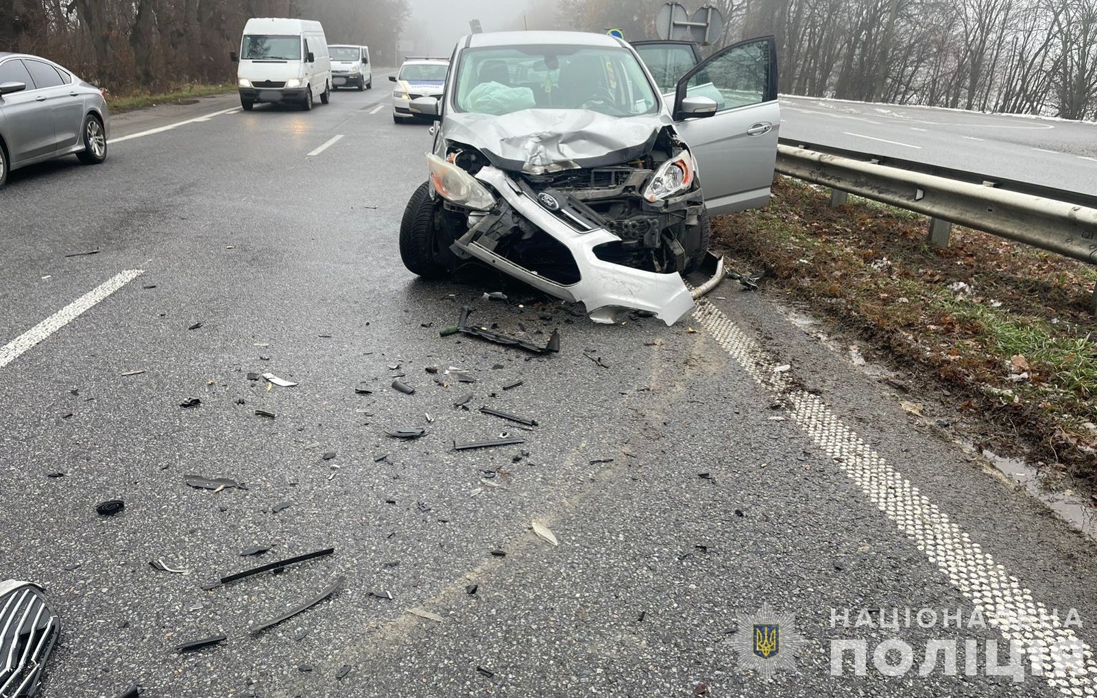 На трасі Немирів — Вінниця у ДТП травмувались двоє дорослих і дитина