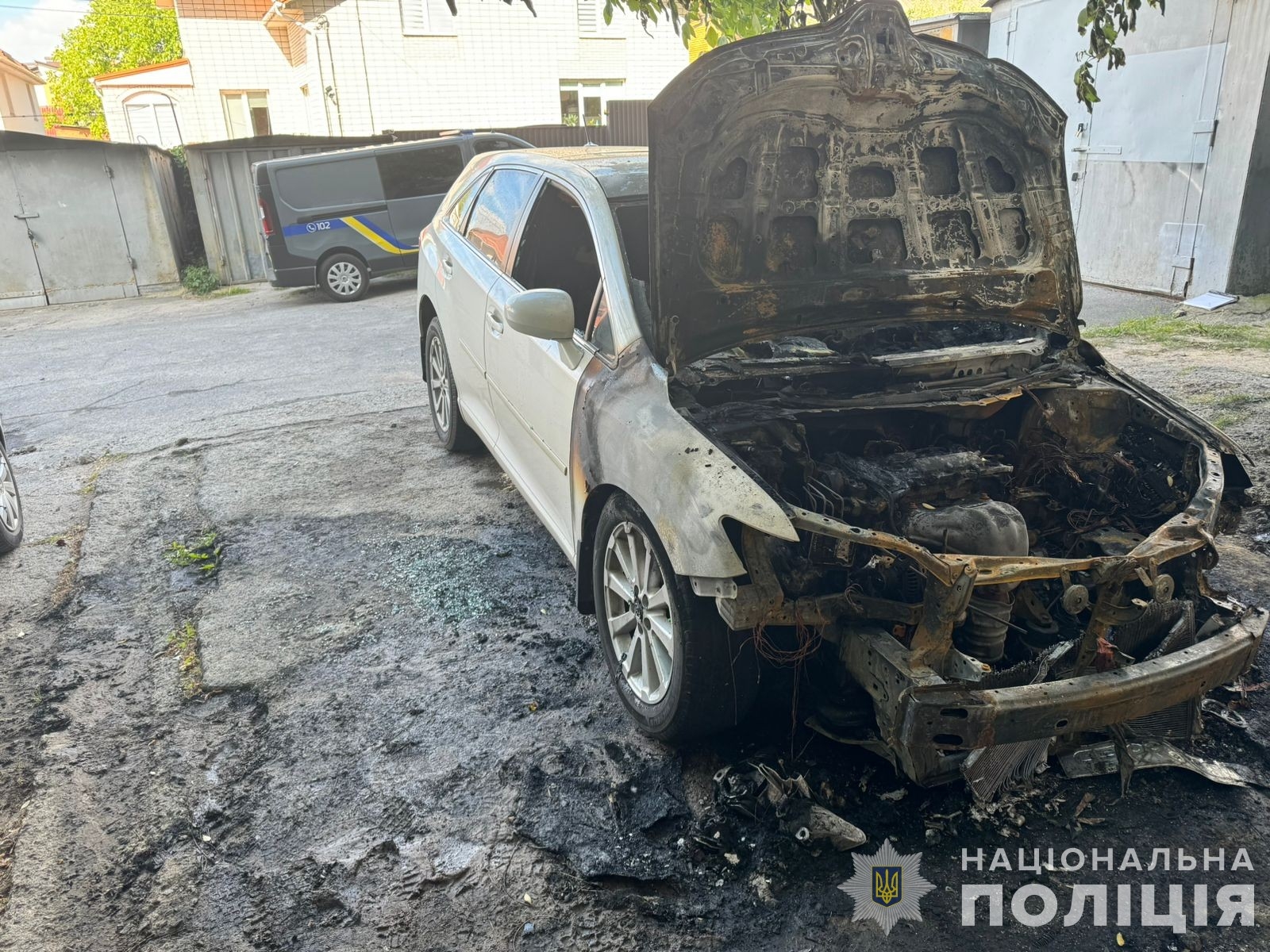 Підпал автомобіля у Вінниці - поліція шукає причини та винних