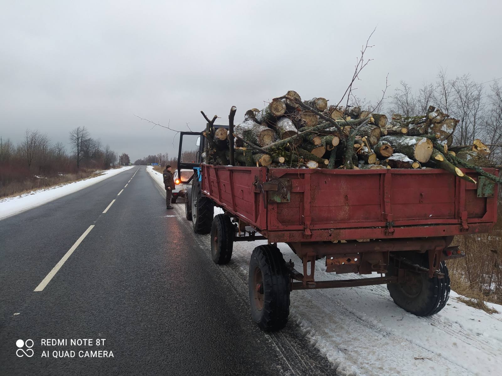 У Гайсинському районі незаконно вирубані дрова вивозили автівками