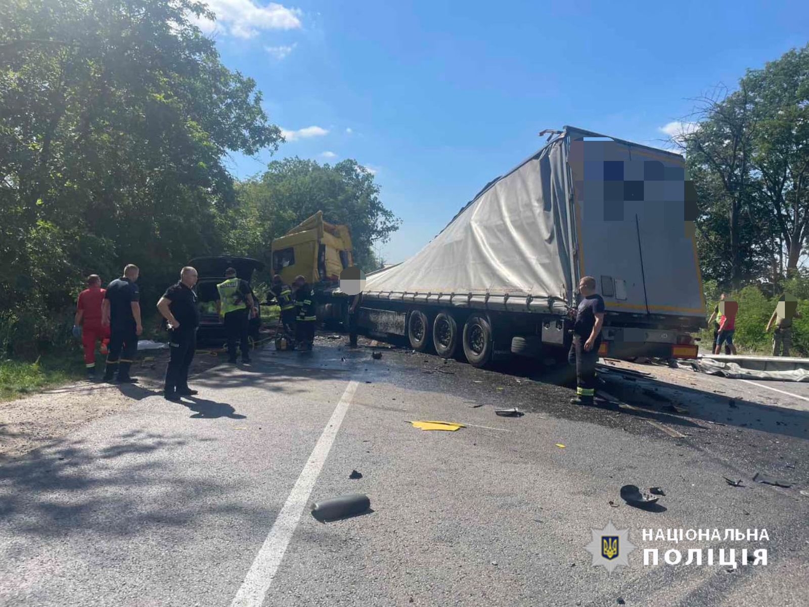 На Гайсинщині Audi влетів у вантажівку - водій легковика загинув на місці