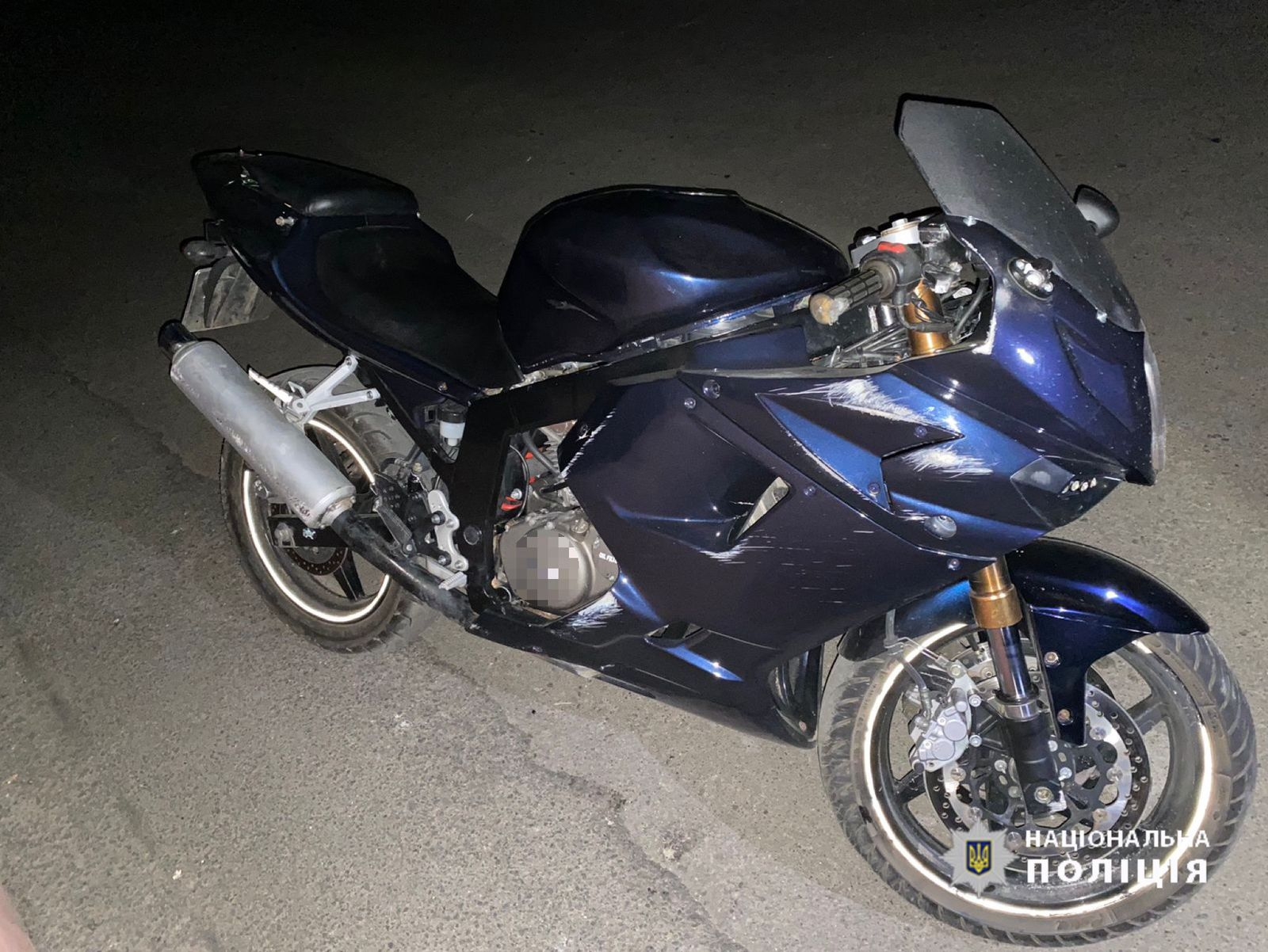 У Жмеринці п'яний водій мотоцикла перекинувся на дорозі - постраждала його пасажирка