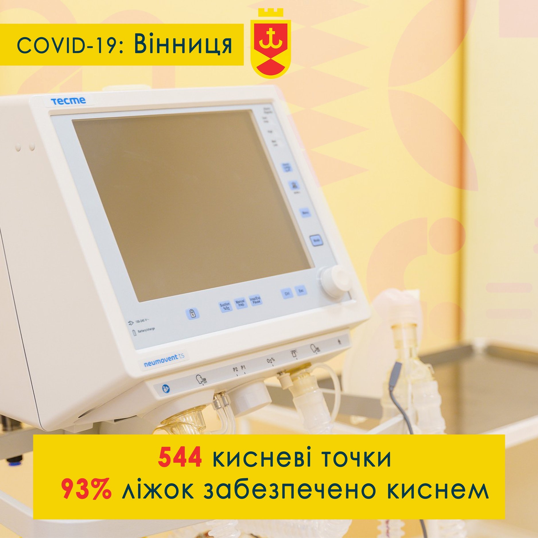 Сергій Моргунов: 93% ковідних ліжок у стаціонарах Вінниці - з киснем