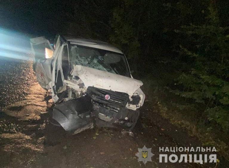 На Вінниччині автомобіль в’їхав у дерево: четверо людей у лікарні