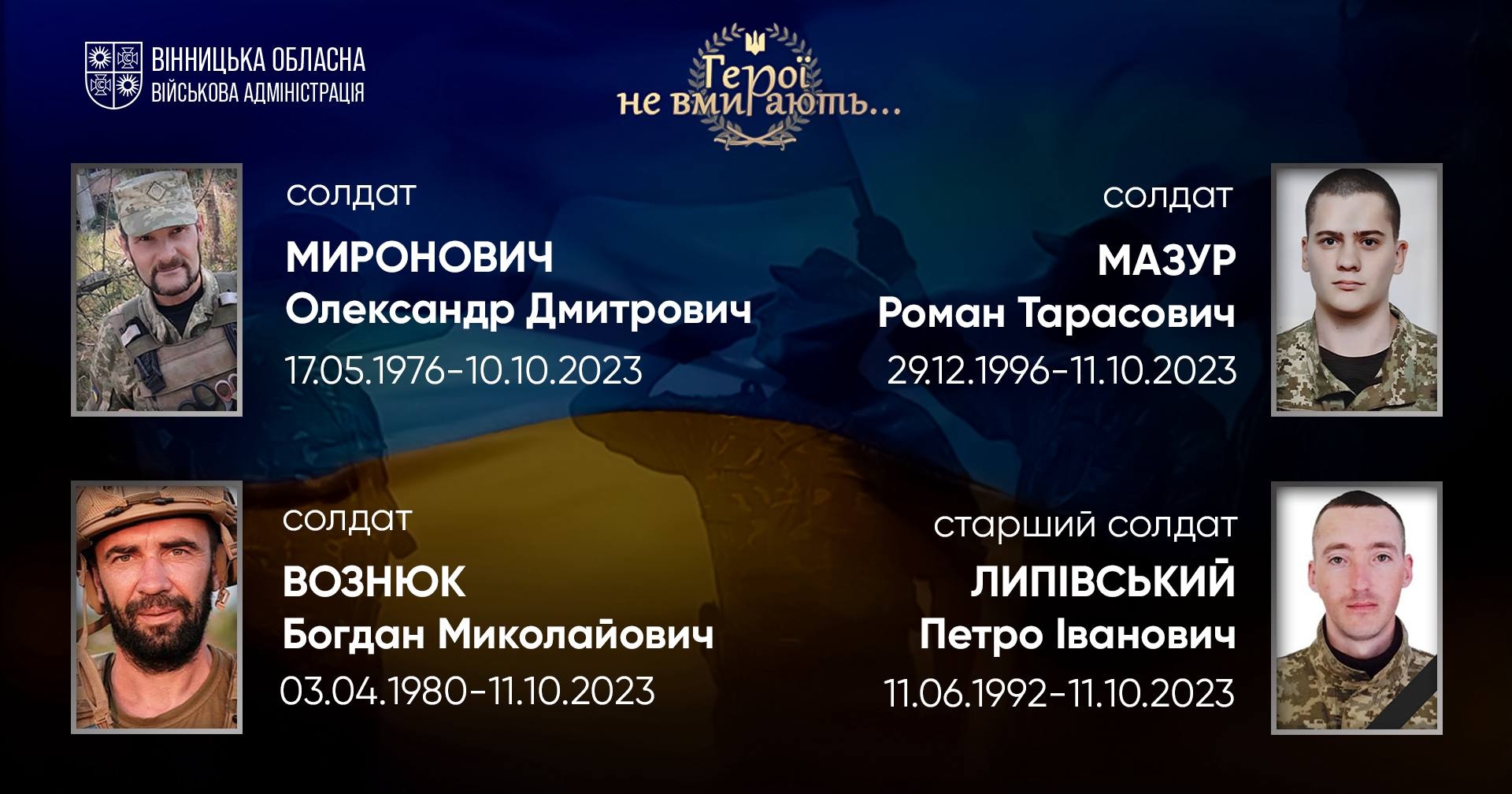Вшановуємо пам'ять Героїв-земляків