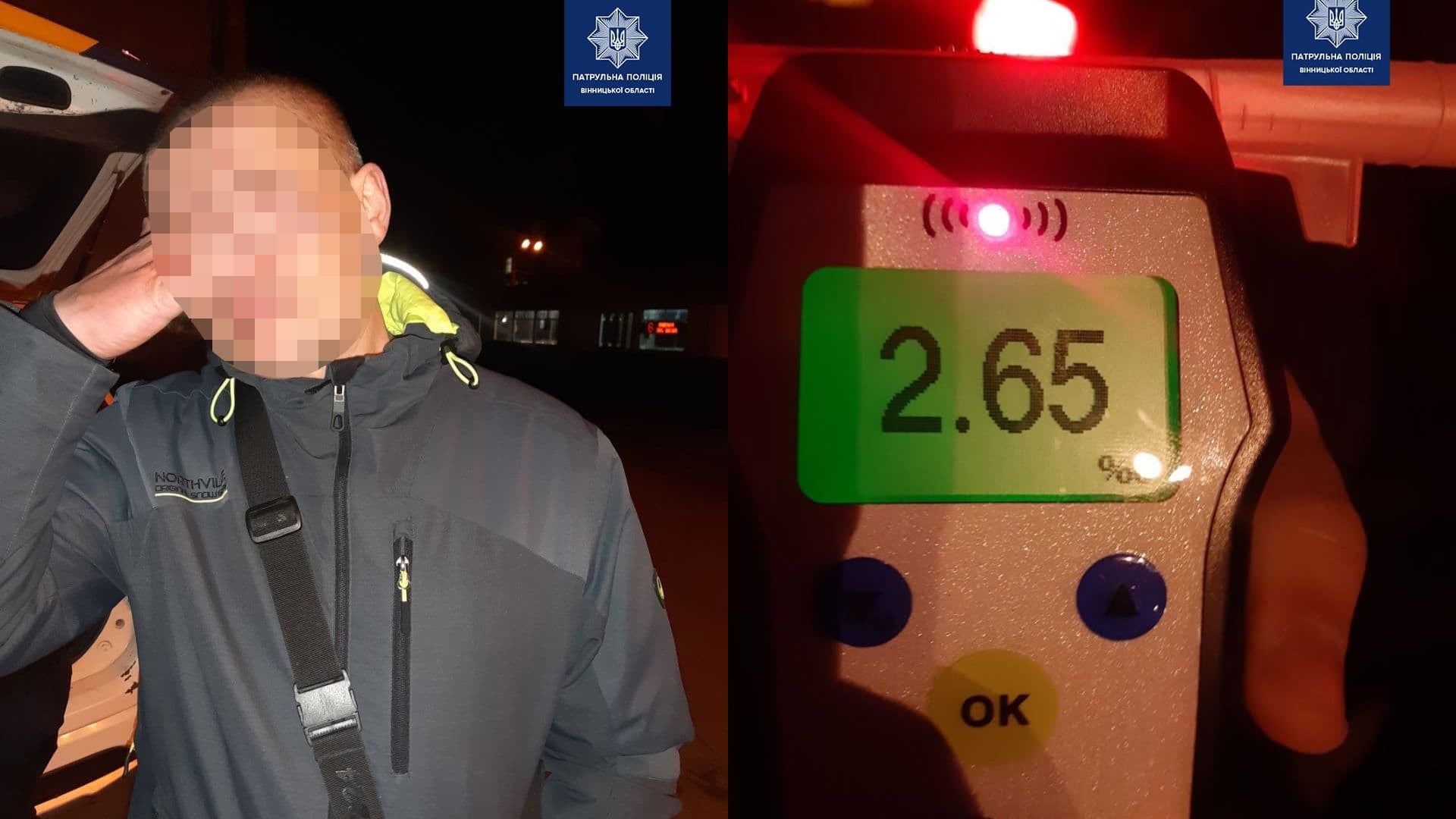 У Вінниці п’яний водій вчинив дві аварії та намагався втекти