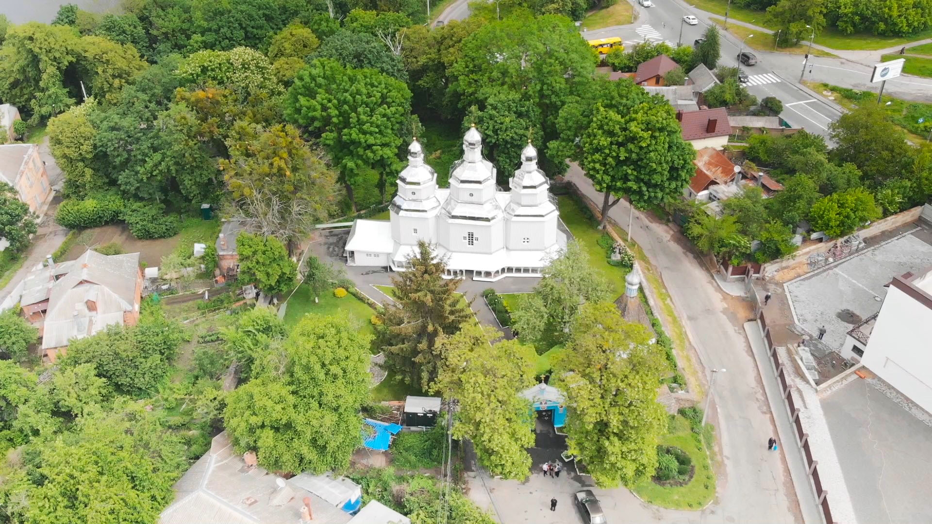 Свято-Миколаївський Храм з висоти пташиного польоту Вінниця