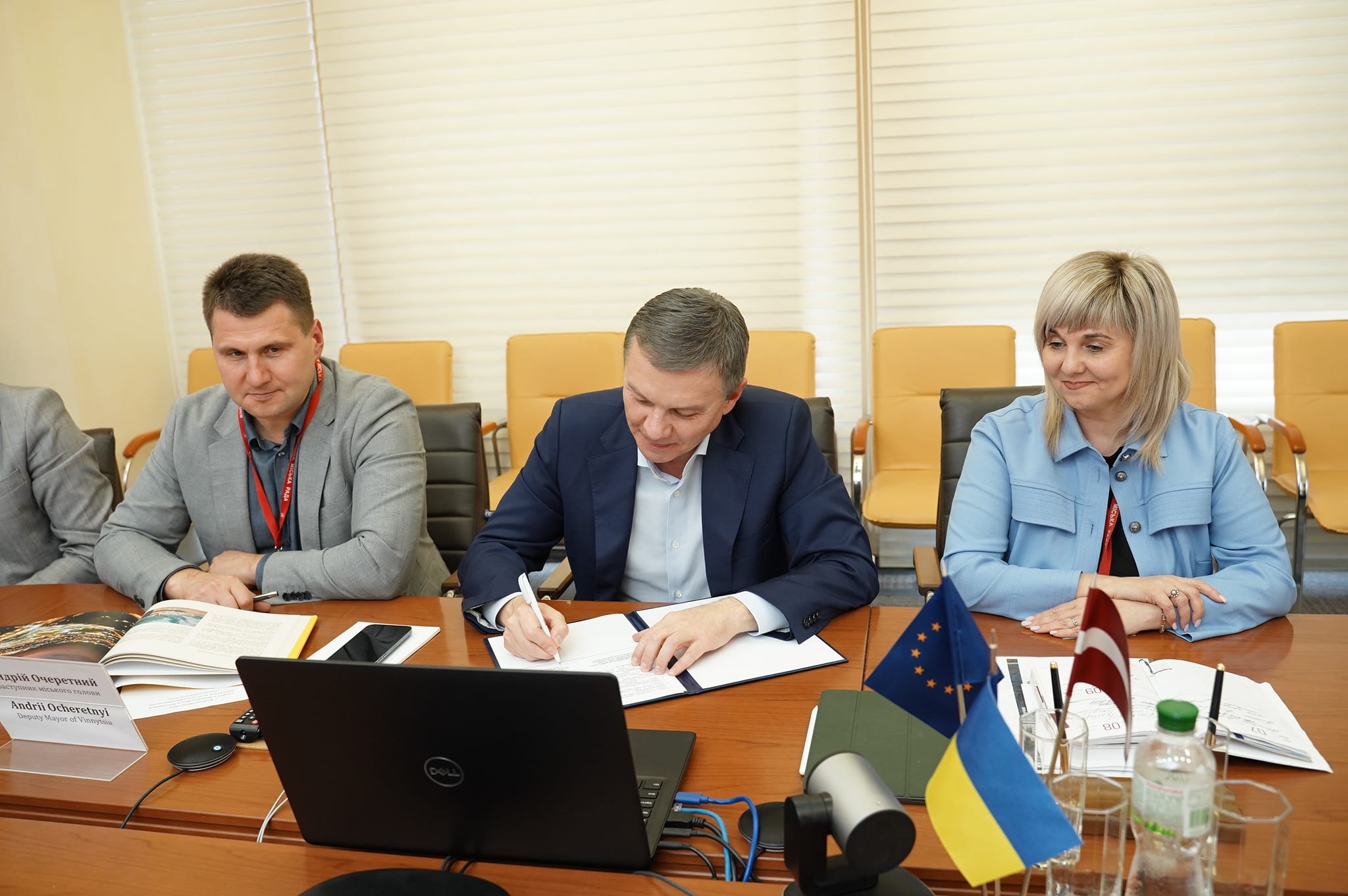 Вінниця підписала угоду про співдружність з латвійським містом Вентспілс