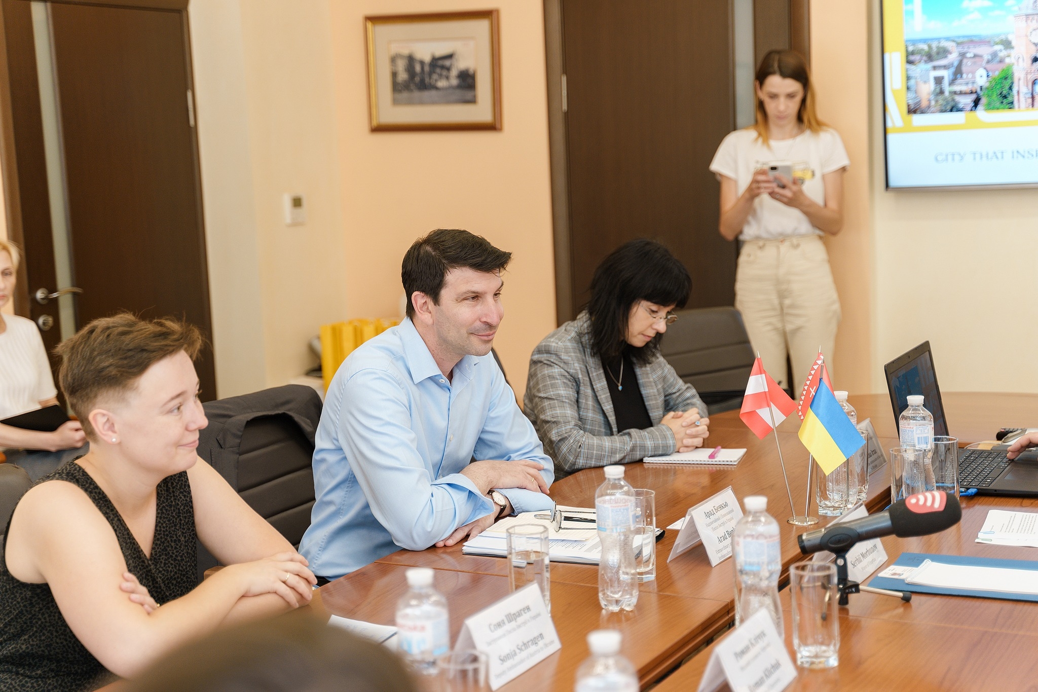 Мер Вінниці Сергій Моргунов зустрівся з Послом Австрії в Україні Арадом Бенкьо