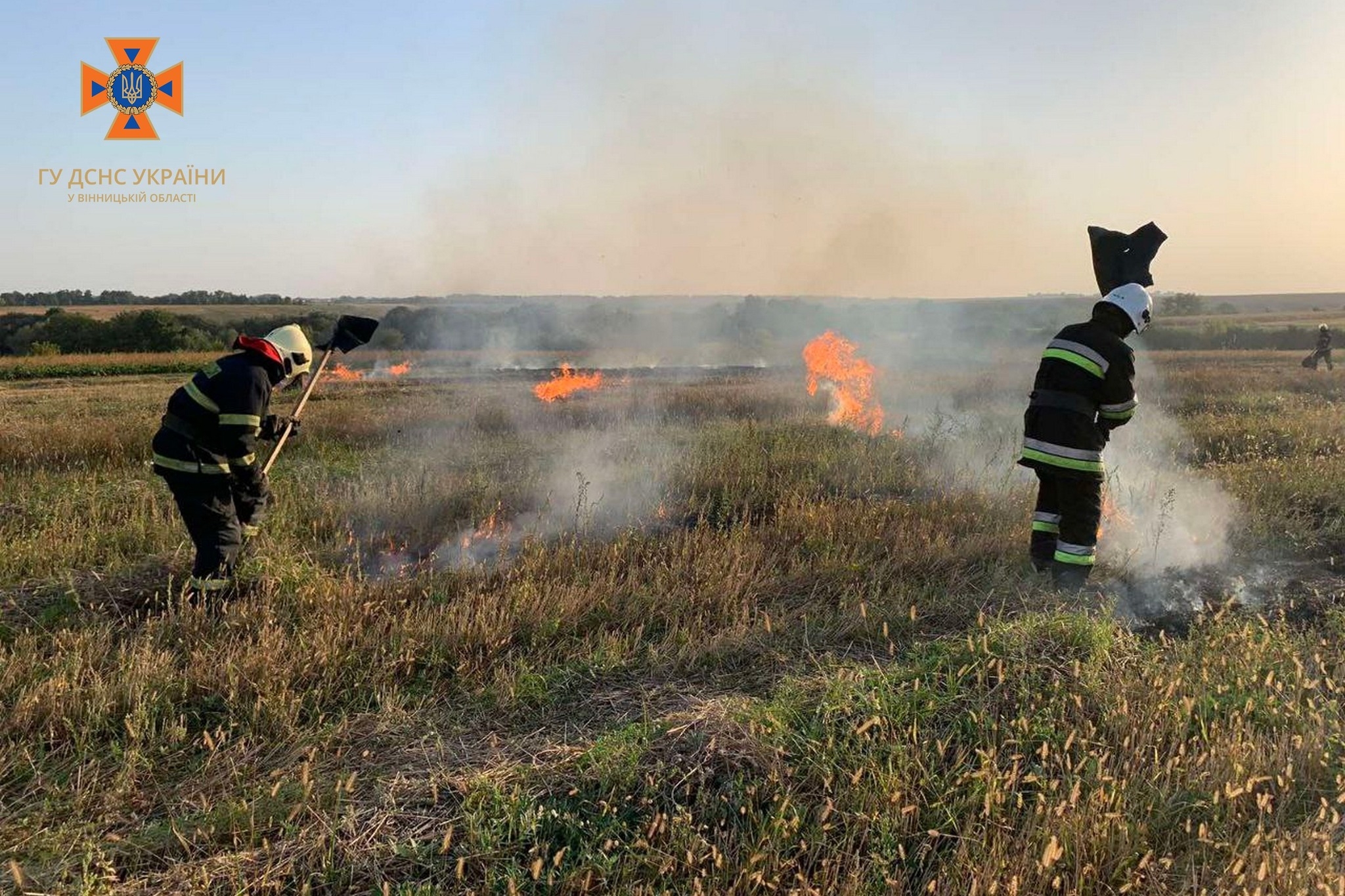 За добу на Вінниччині сталося понад десяток пожеж - горіли поля та будинки