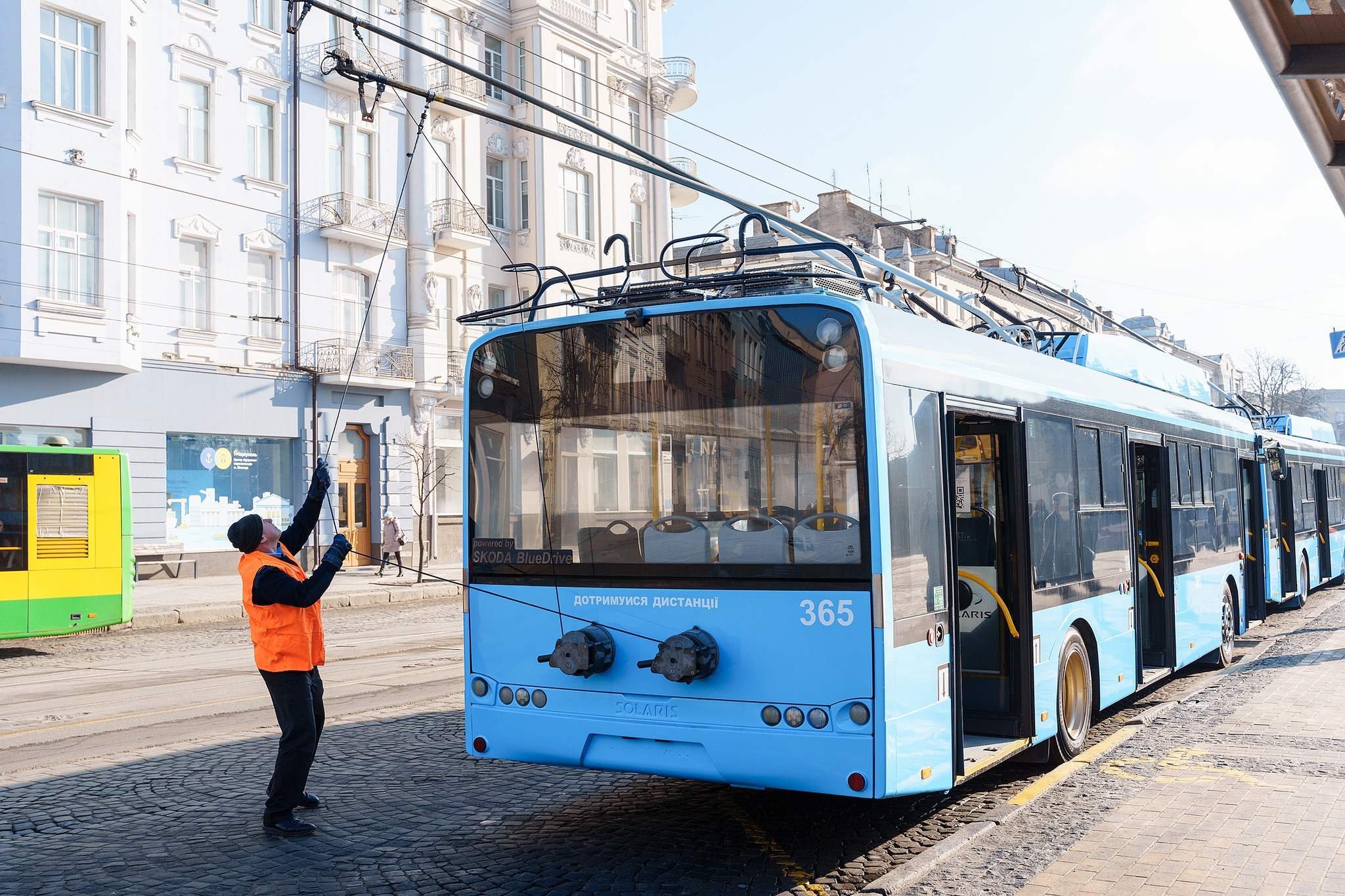 У Вінниці вийшли на маршрути десять тролейбусів Solaris