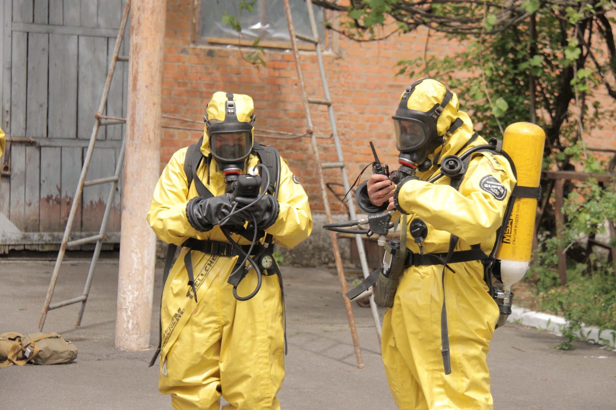 Вінницькі рятувальники відпрацювали дії при ліквідації хімічної загрози