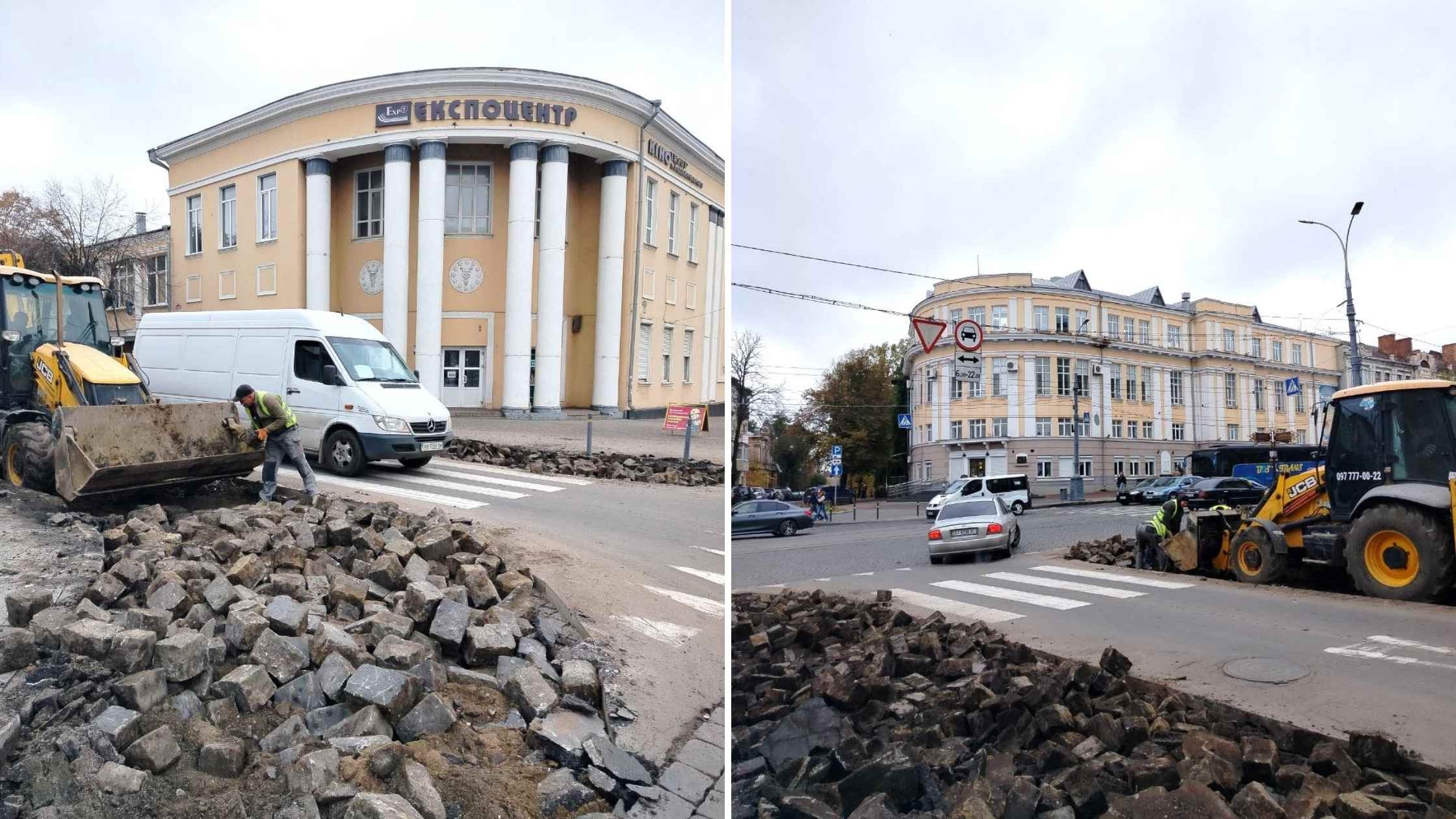 Безбар'єрний маршрут: у Вінниці стартував другий етап робіт на розі вул.Соборної та Артинова