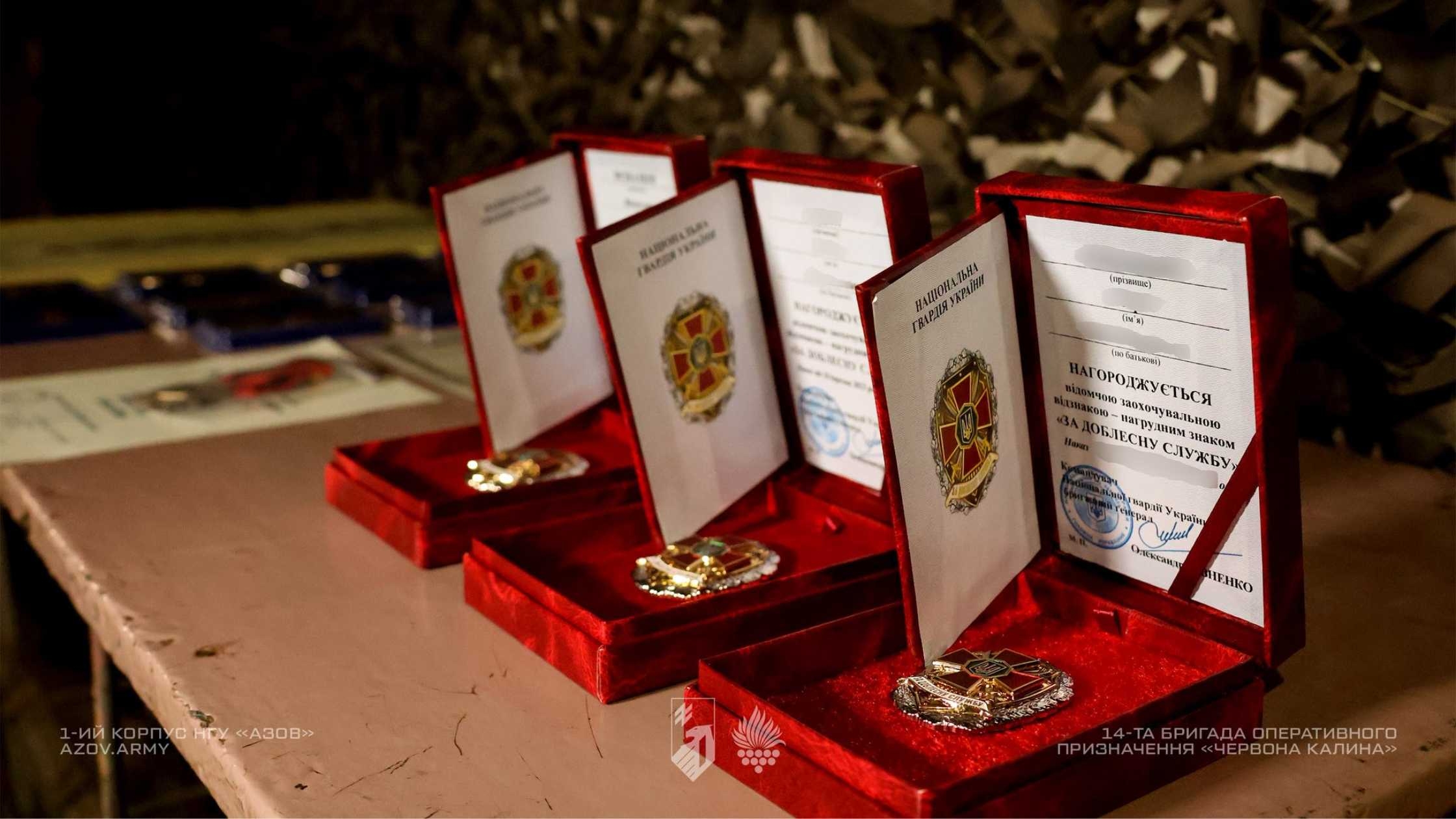 Бійців бригади «Червона Калина», які воюють на Покровському напрямку, нагородили державними нагородами