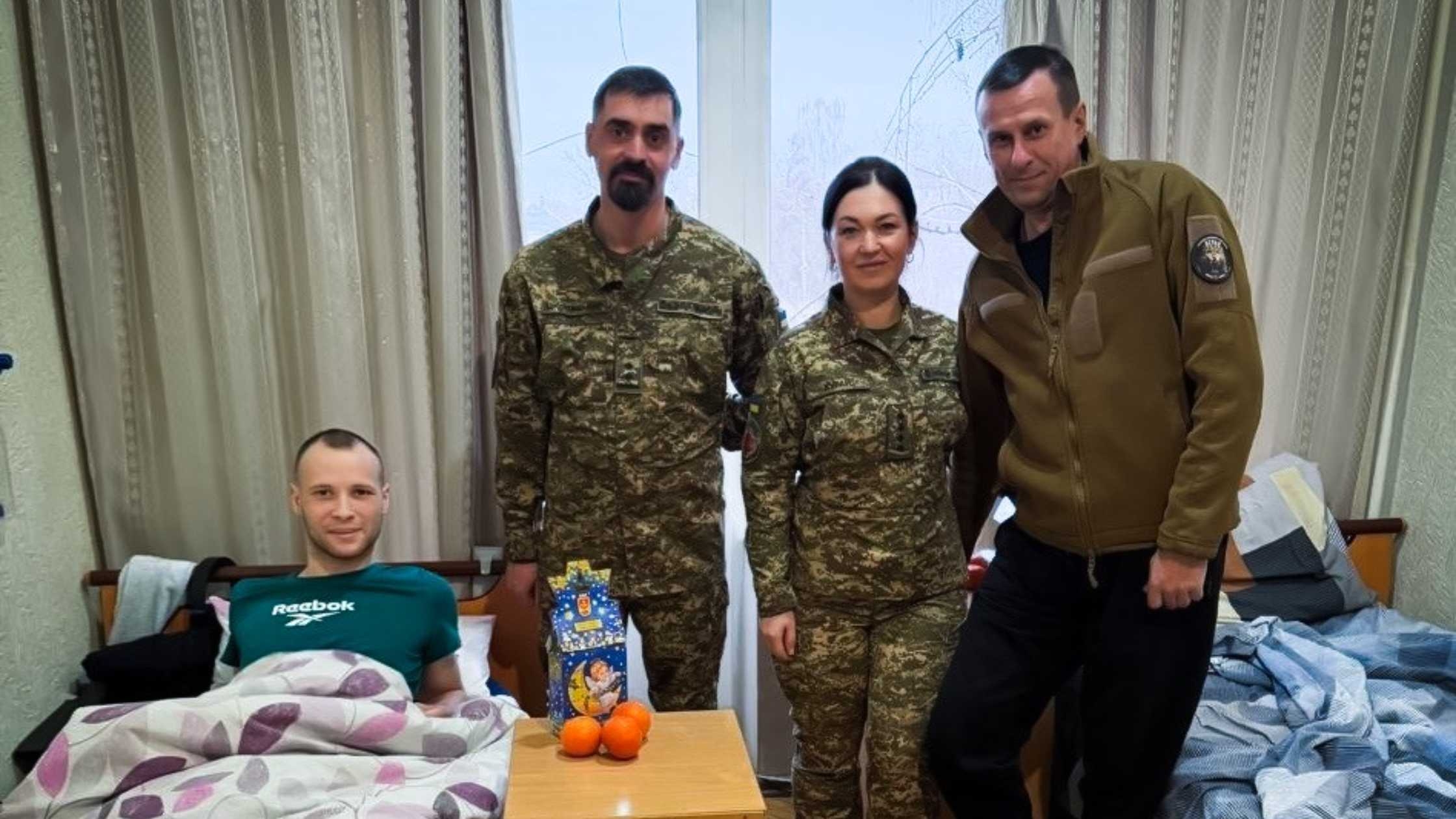 Державні нагороди отримали бійці бригади «Червона Калина», які проходять лікування