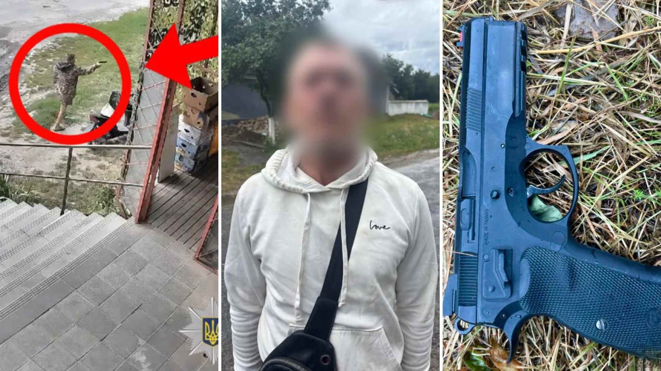 На Вінниччині 50-річний житель стріляв у юнаків з пістолета