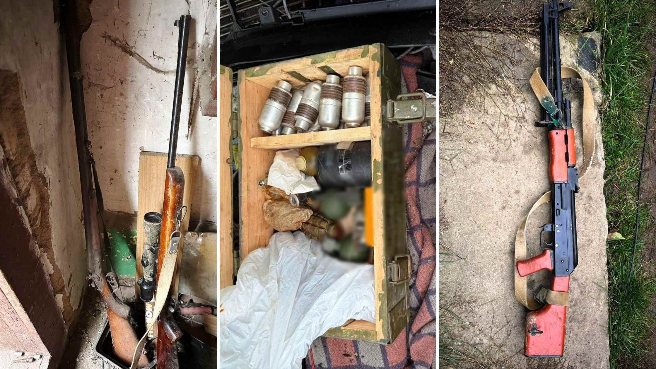 На Вінниччині чоловік облаштував схрони зі зброєю у власному домогосподарстві