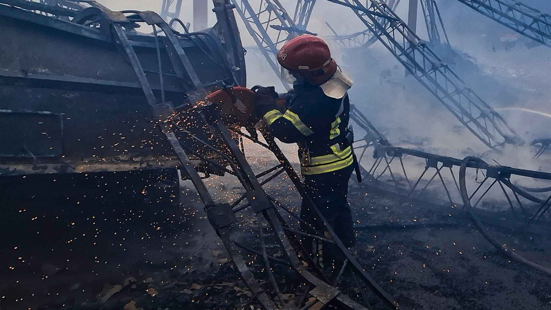 На Вінниччині горів склад, де зберігалось зерно