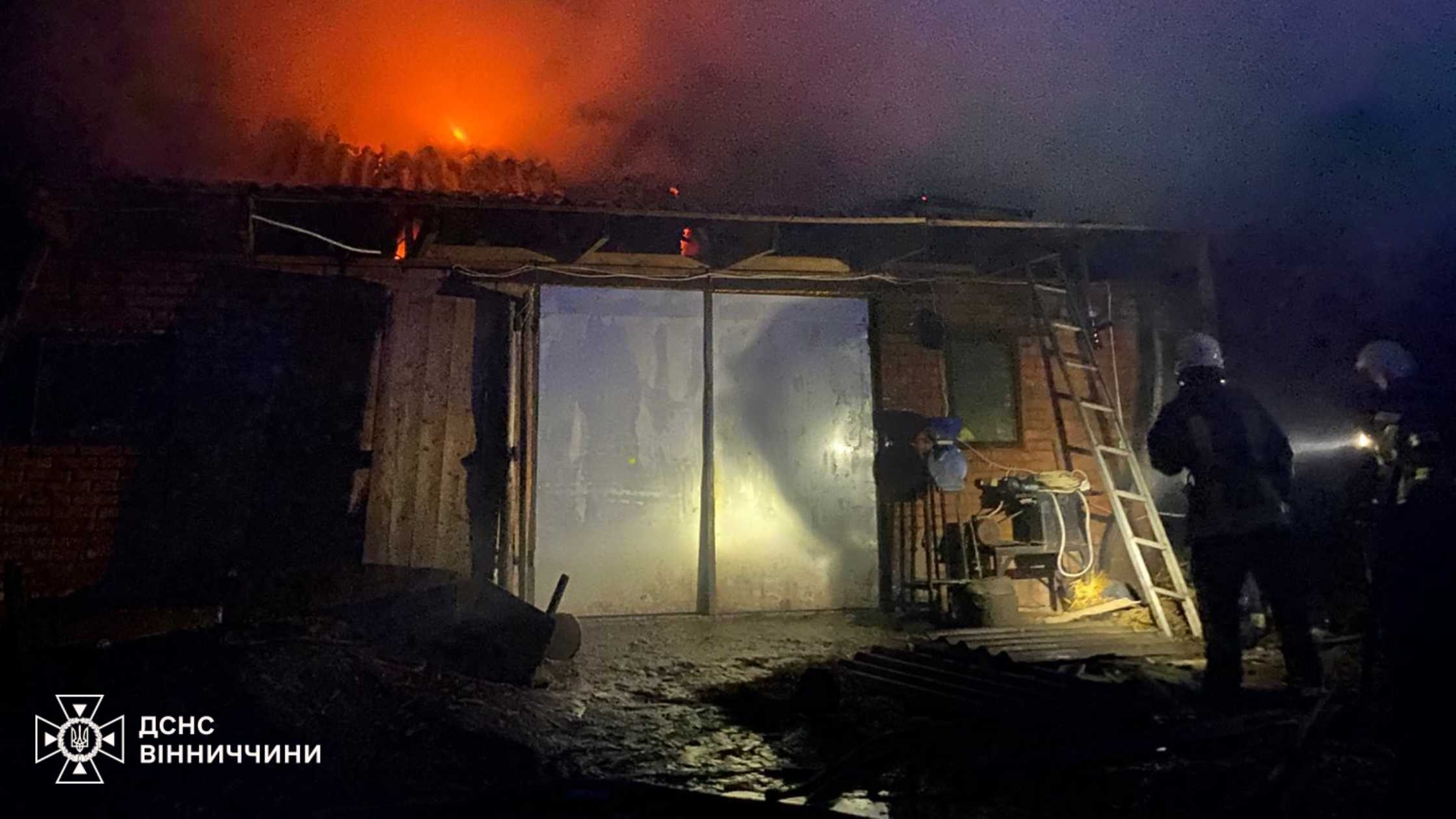На Вінниччині спалахнула сушарка зернозберігального підприємства
