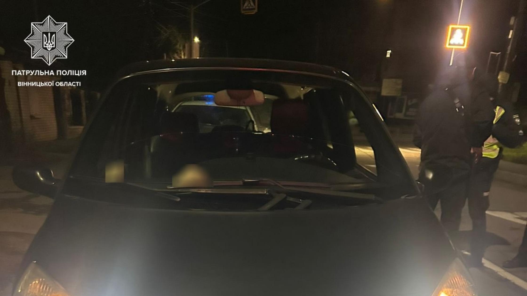 П'яного водія зупинили у Вінниці під час комендантської години