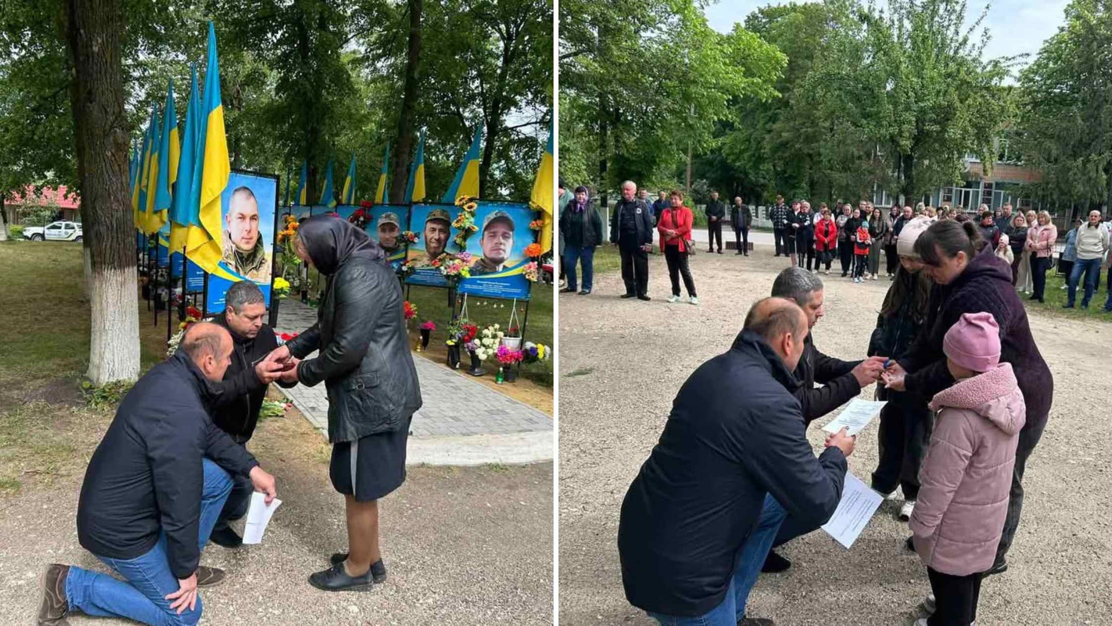 Родинам двох захисників зі Студенянської громади вручили державні нагороди