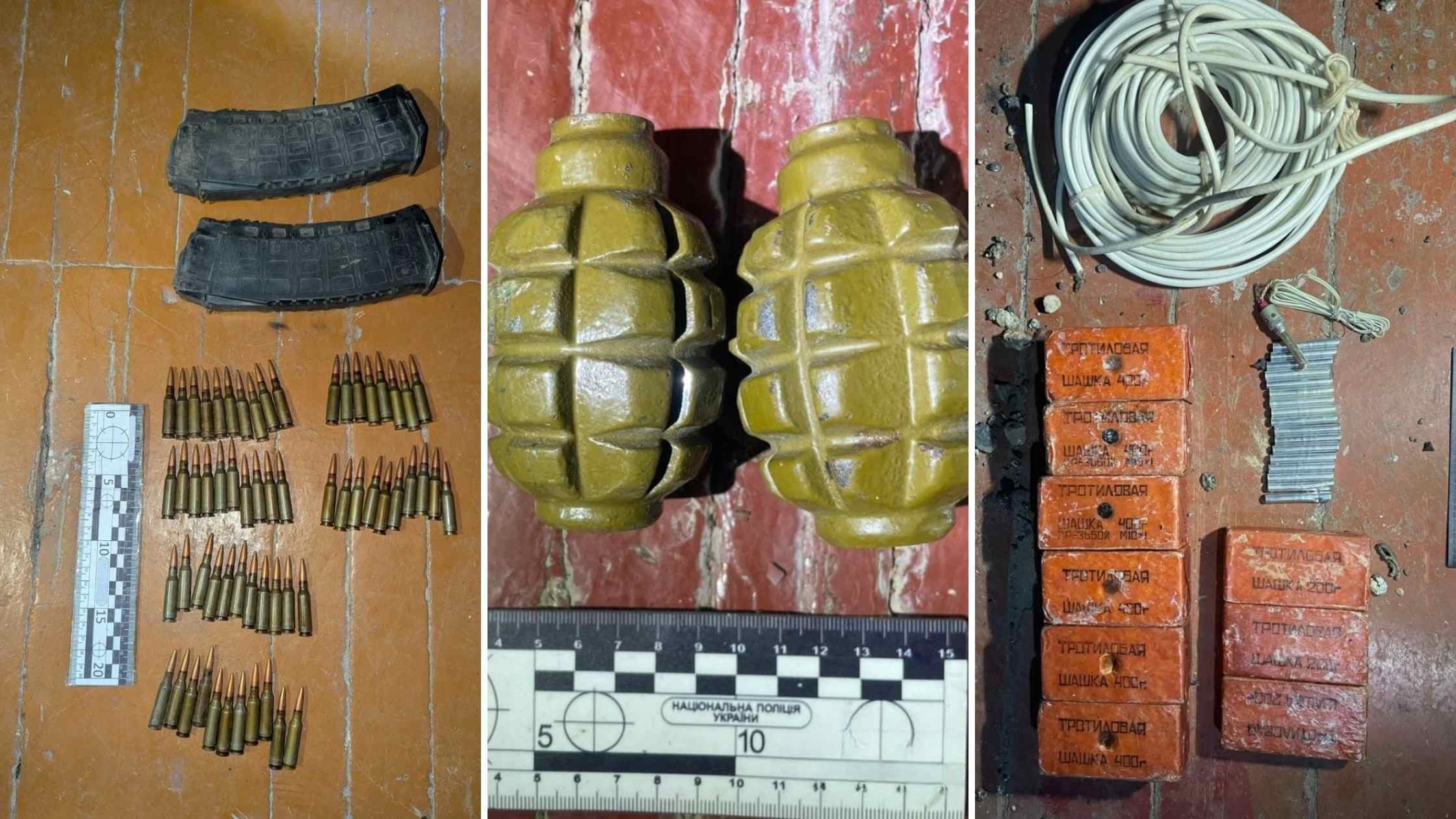 У домашнього насильника з Вінницького району вилучили автоматичну зброю та боєприпаси