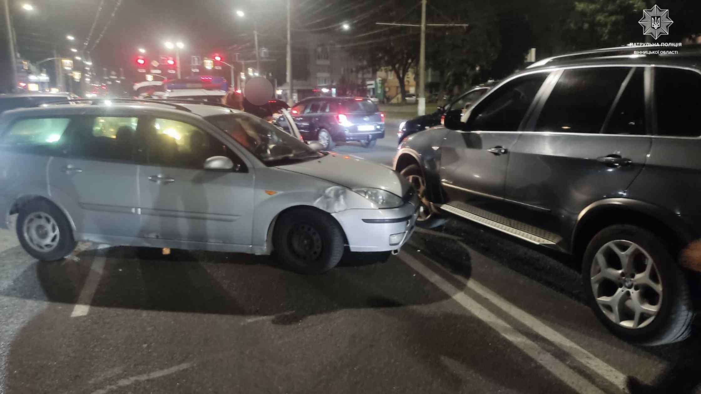 У Вінниці на вул.Пирогова п'яний водій вчинив ДТП