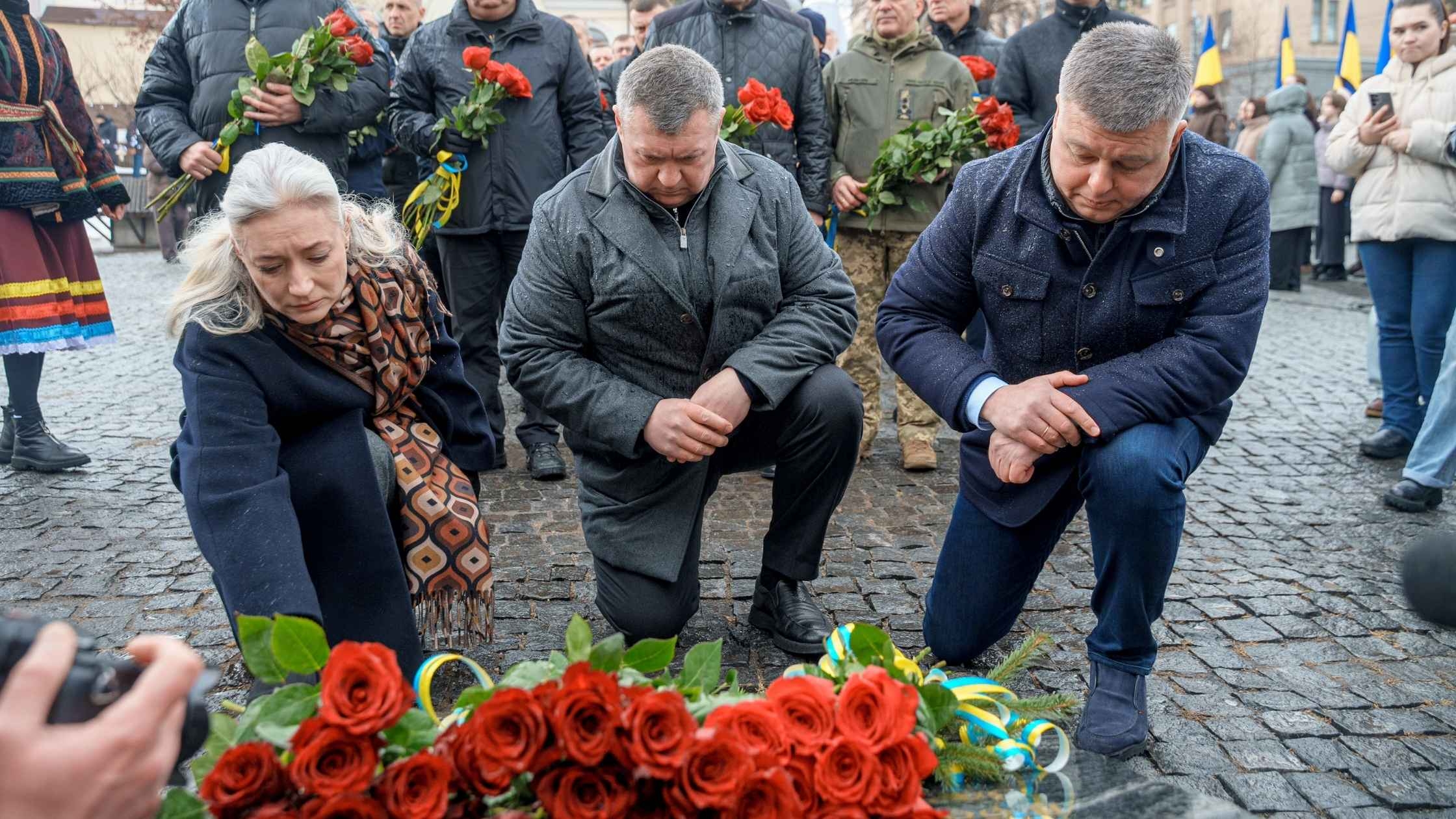 У Вінниці в роковини повномасштабного вторгнення вшанували пам'ять про загиблих