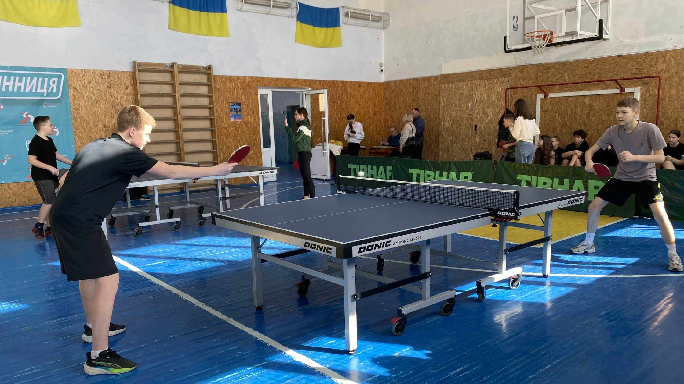 У Вінниці відбувся фінал турніру «Пліч-о-пліч» з настільного тенісу