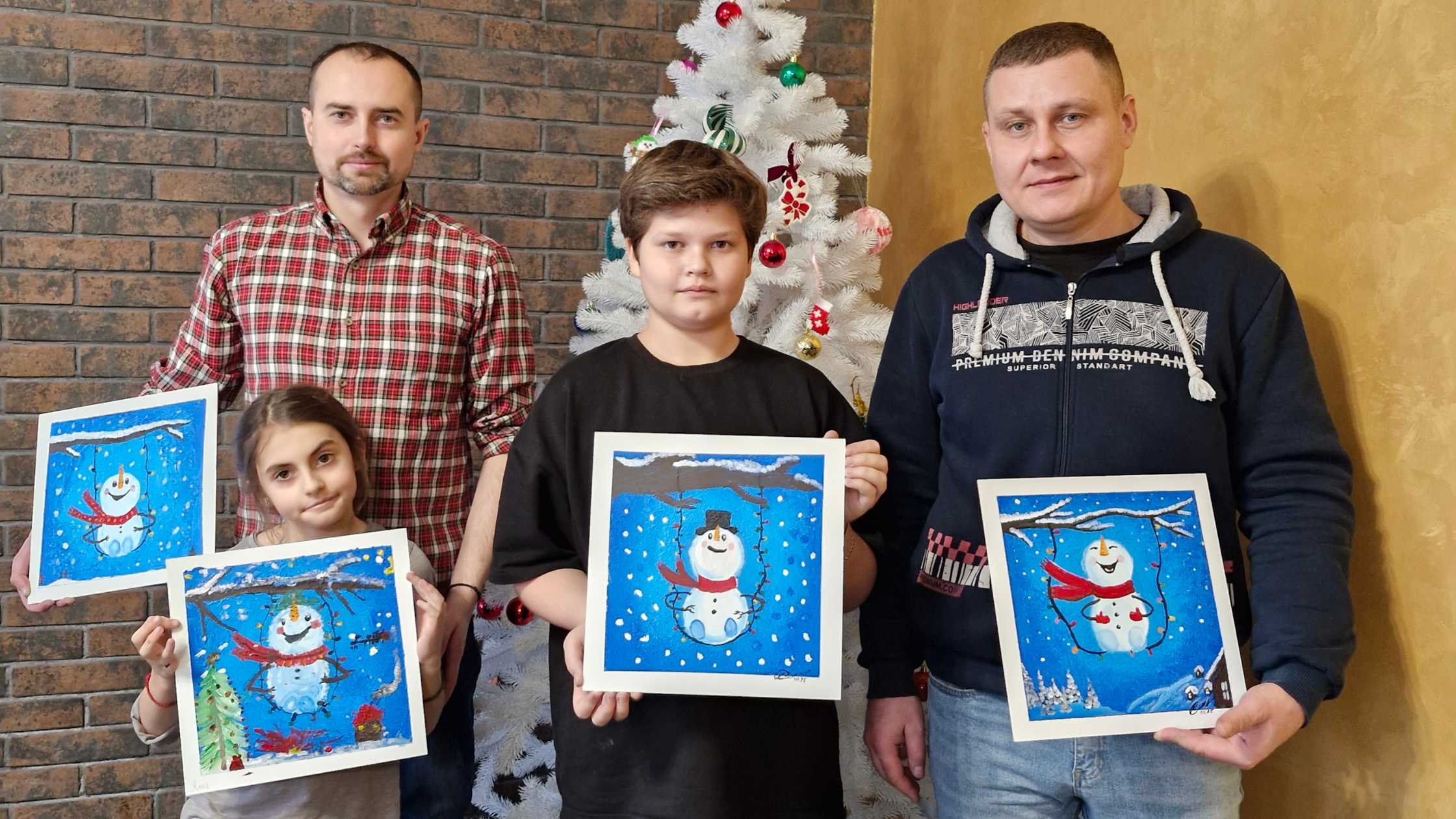 У Вінниці відбувся майстер-клас з малювання картин для татусів-ветеранів та їхніх дітей