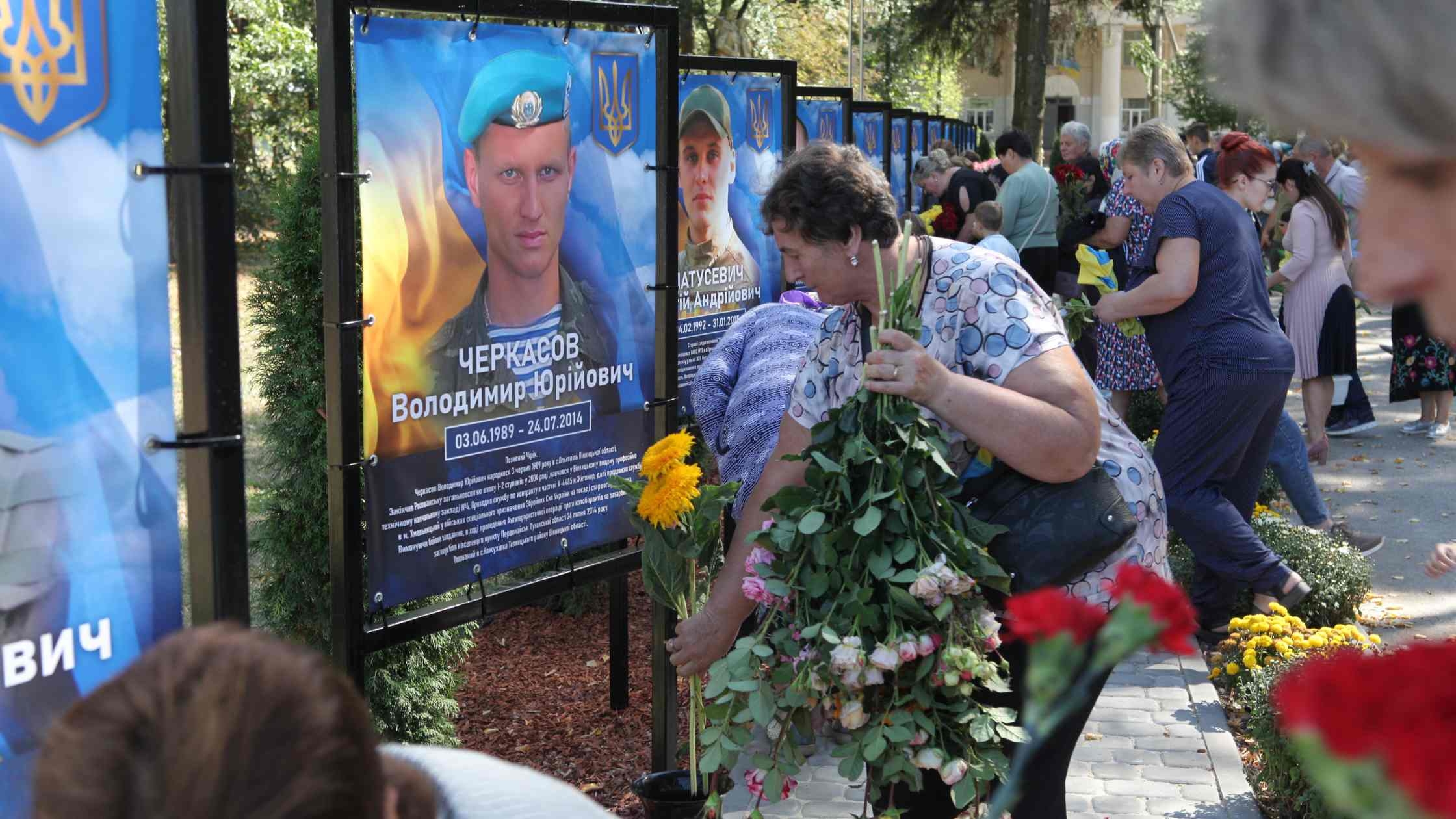 У Вінницькій громаді відкрили Алею пам’яті та надії, присвячену полеглим та безвісти зниклим воїнам