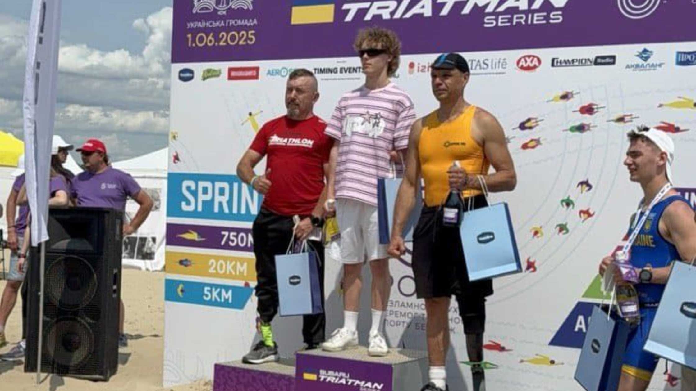 Ветеран з Вінниччини став срібним призером Чемпіонату України з паратріатлону
