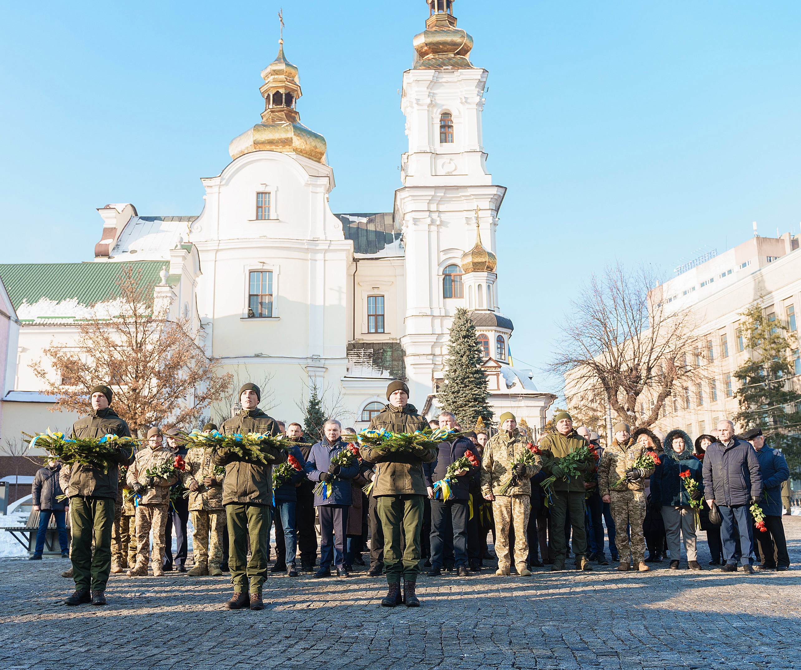 У Вінниці в День Соборності вшанували подвиг Героїв, які віддали життя за Україну