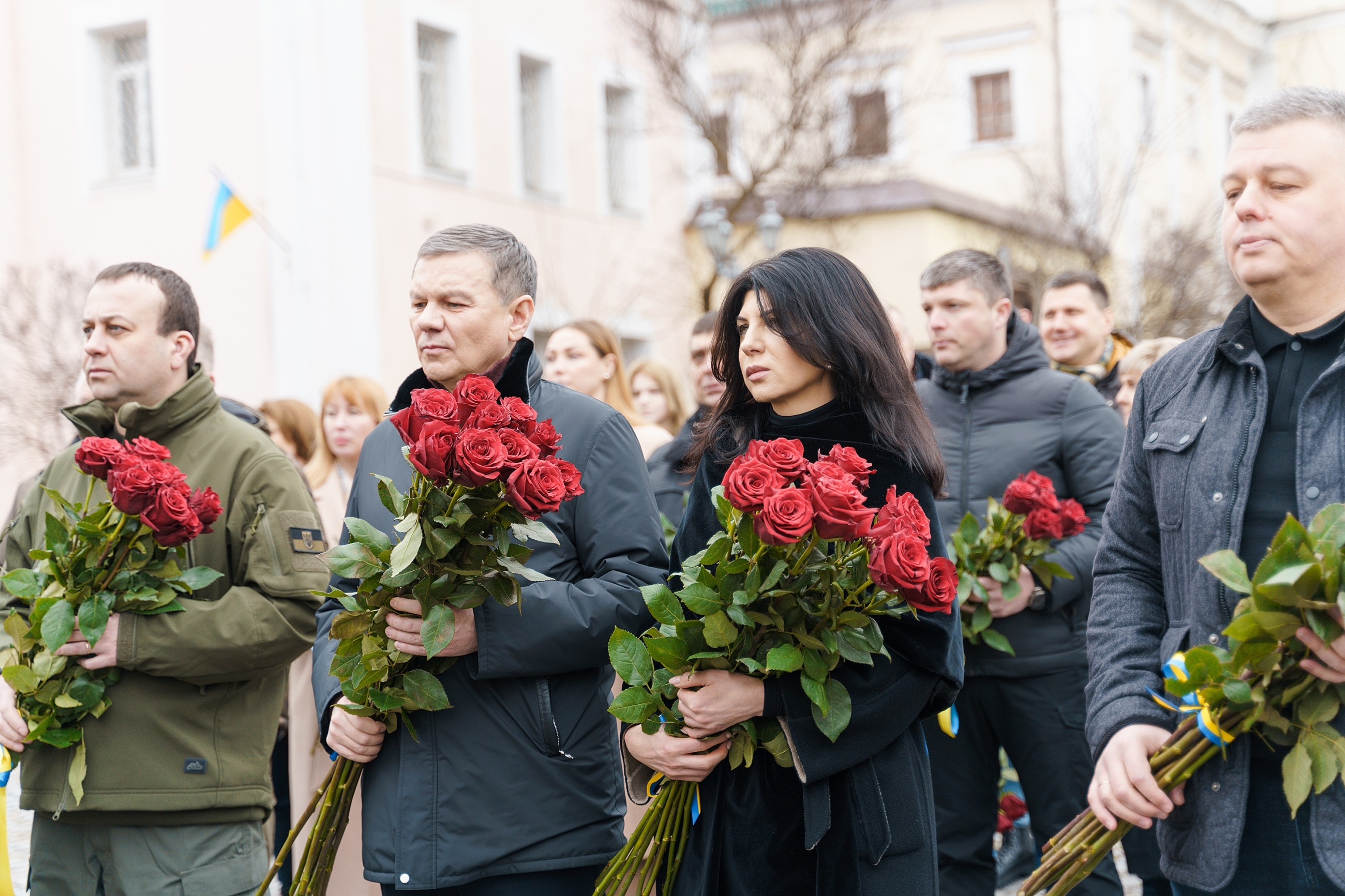 У Вінниці у День Соборності покладанням квітів вшанували подвиг Героїв