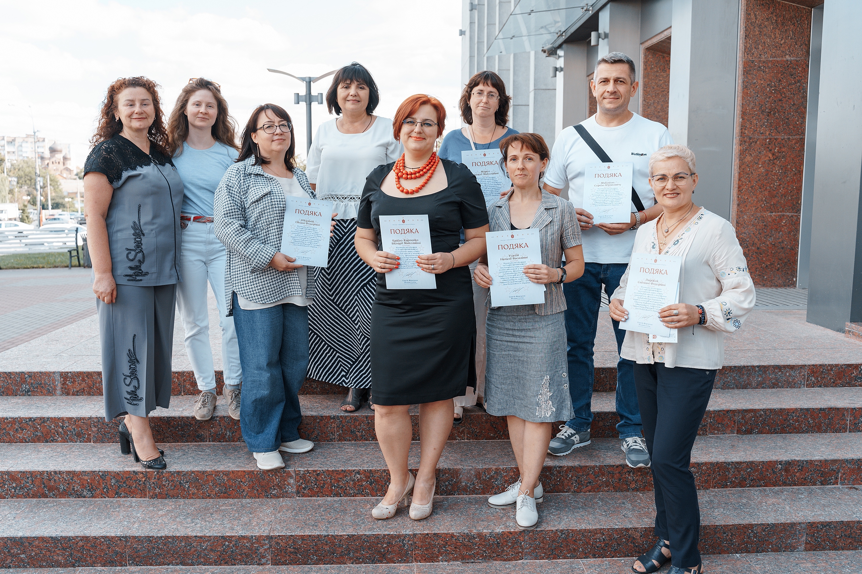 Сім волонтерів-психологів отримали подяки від Вінницької міської ради