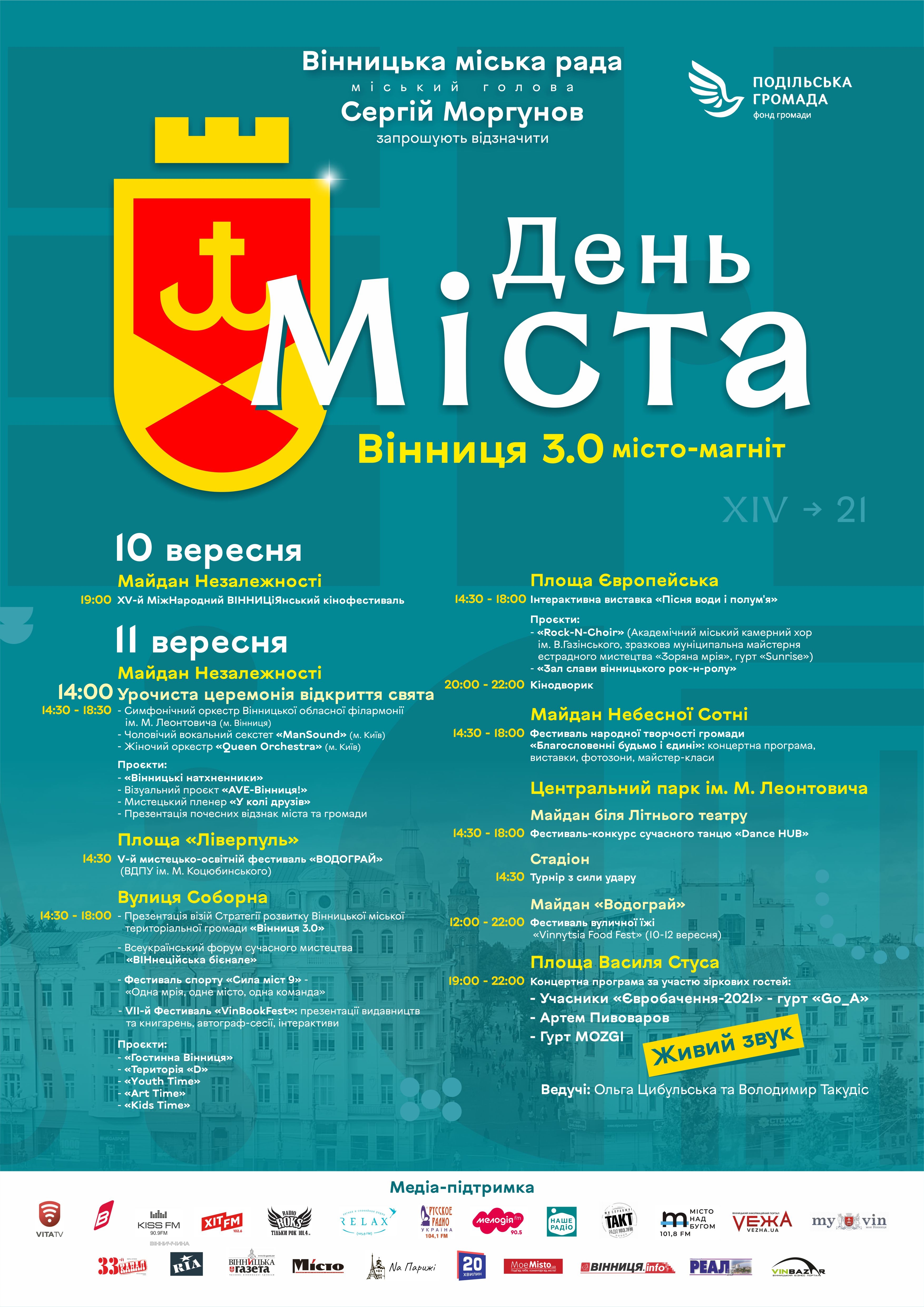 День Вінниці на Майдані Незалежності: об’ємні інсталяції, виставки та концерт