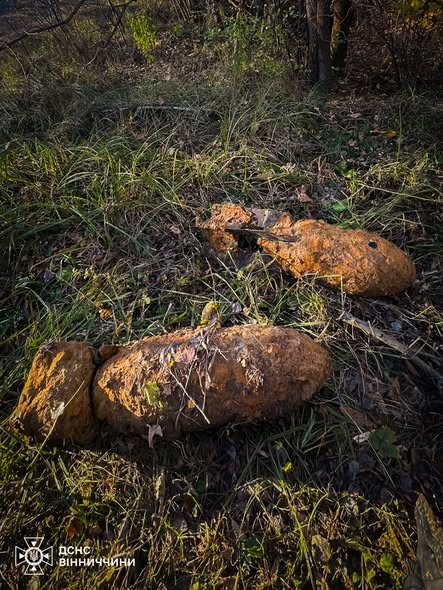На Вінниччині знайшли дві авіаційні бомби часів Другої світової війни