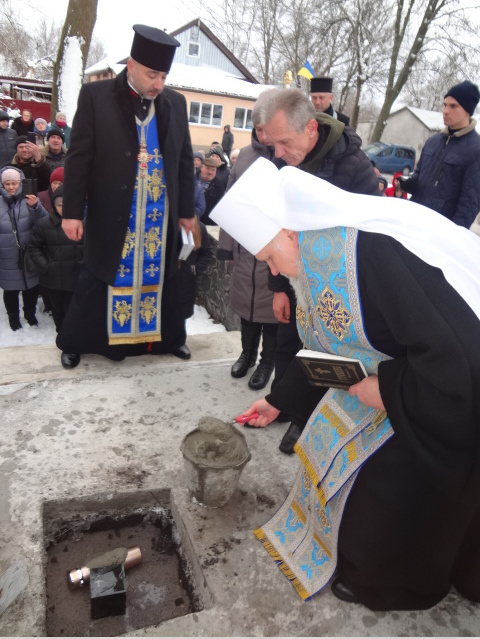 На Вінниччині заклали наріжний камінь нового храму