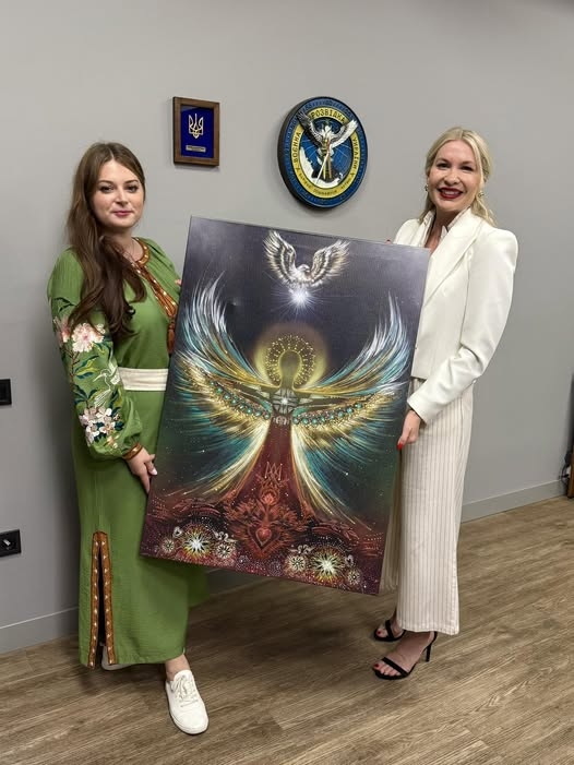 Вінничанка намалювала картину для доньки Кітта Келлога