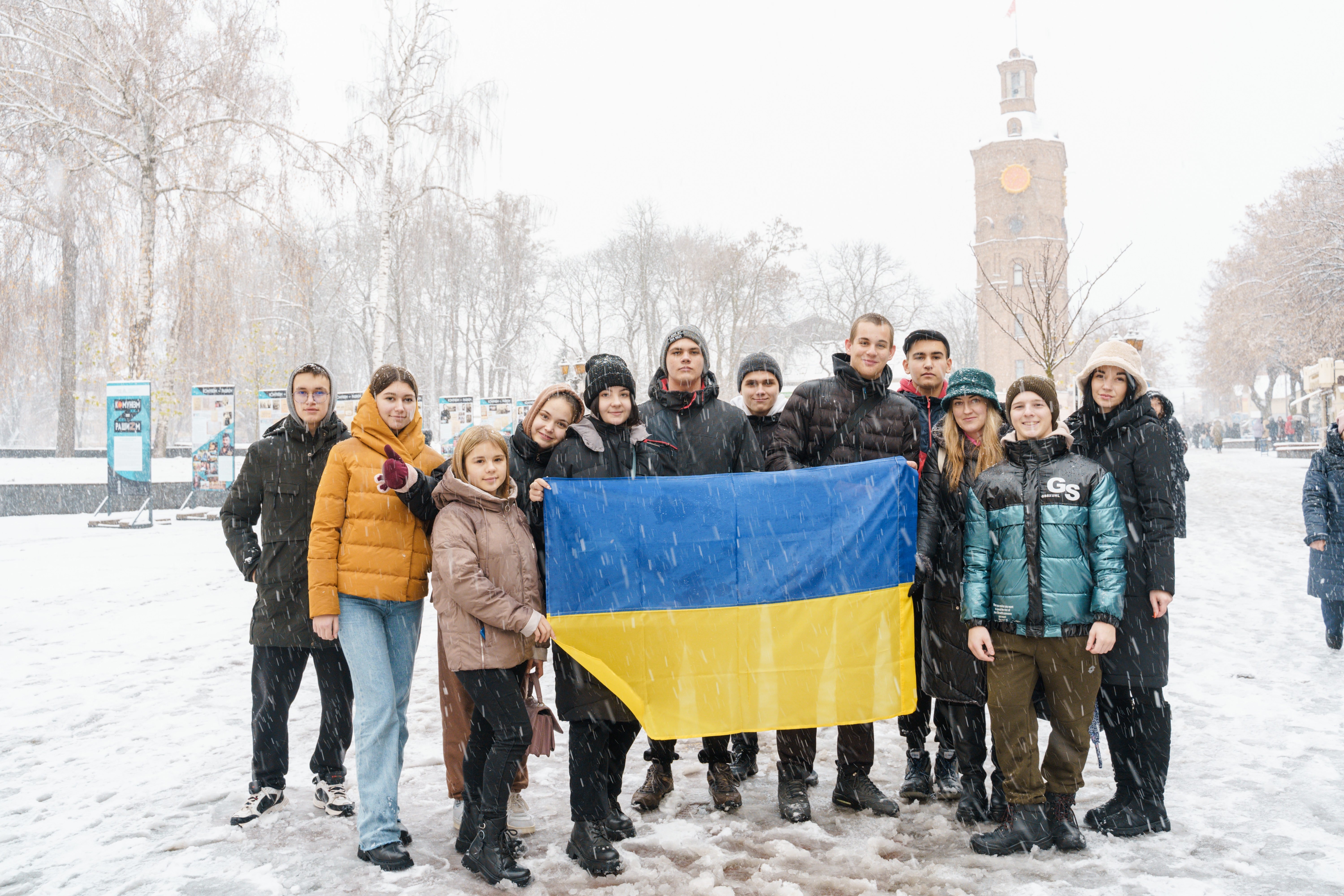 У Вінниці провели акцію "З Україною в серці" до Дня Гідності та Свободи