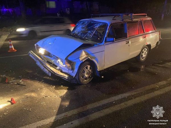 У Вінниці п'яний водій вчинив аварію та отримав три протоколи