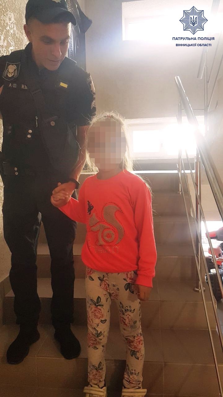 У Вінниці патрульні знайшли шестирічну дівчинку, яка загубилася